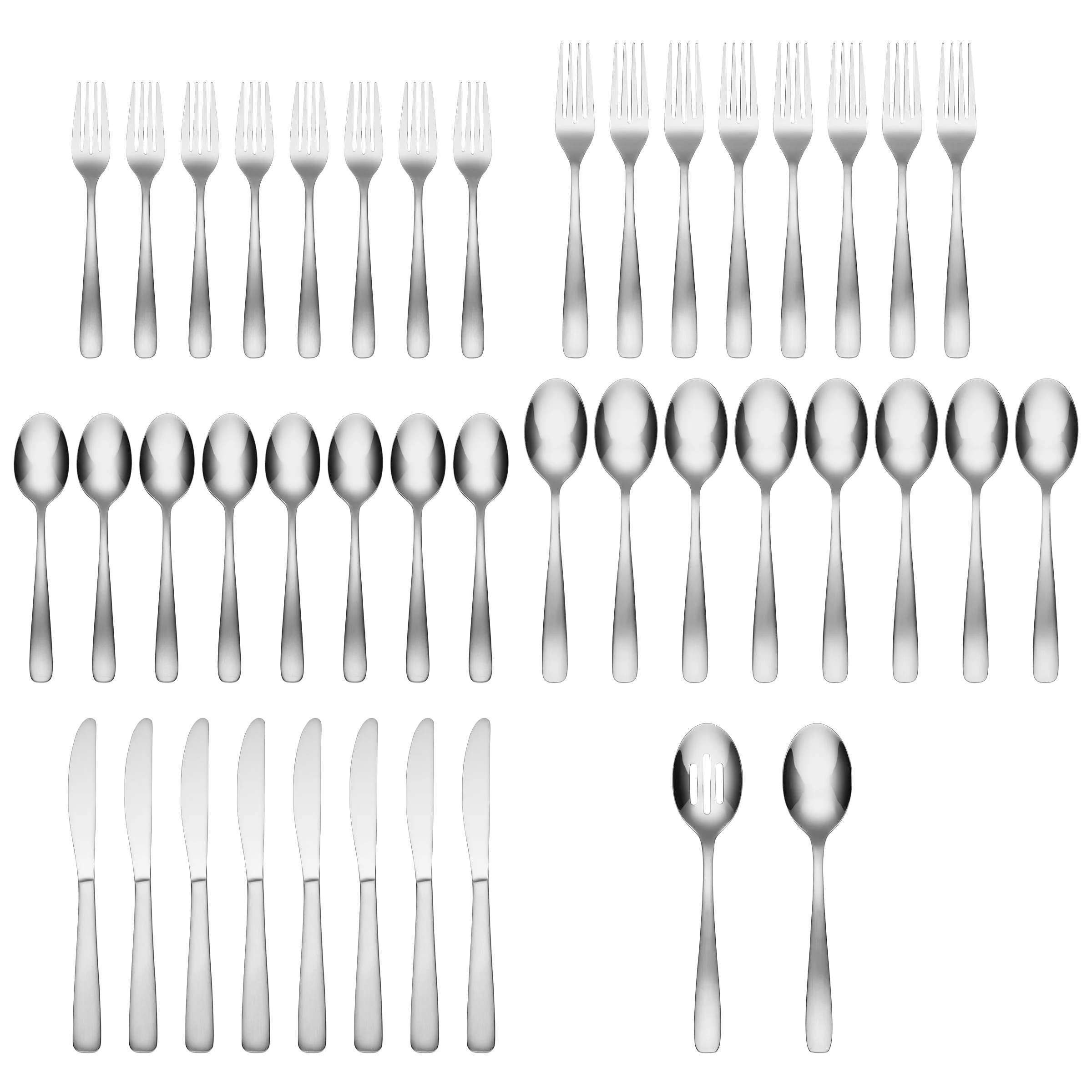 Bourne Satin Mirror 42-Piece Flatware Set - Image 2