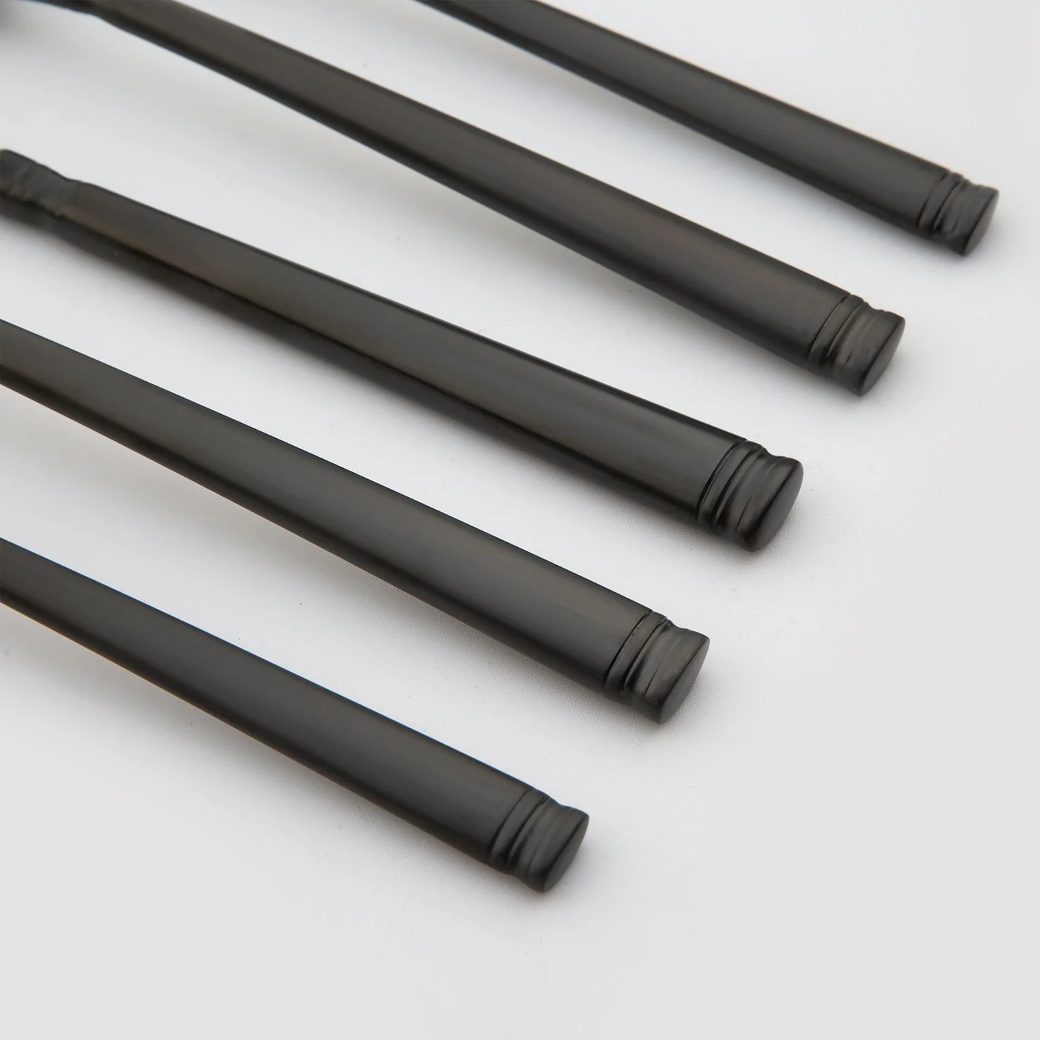 Emmy Black Satin 20-Piece Flatware Set - Image 3