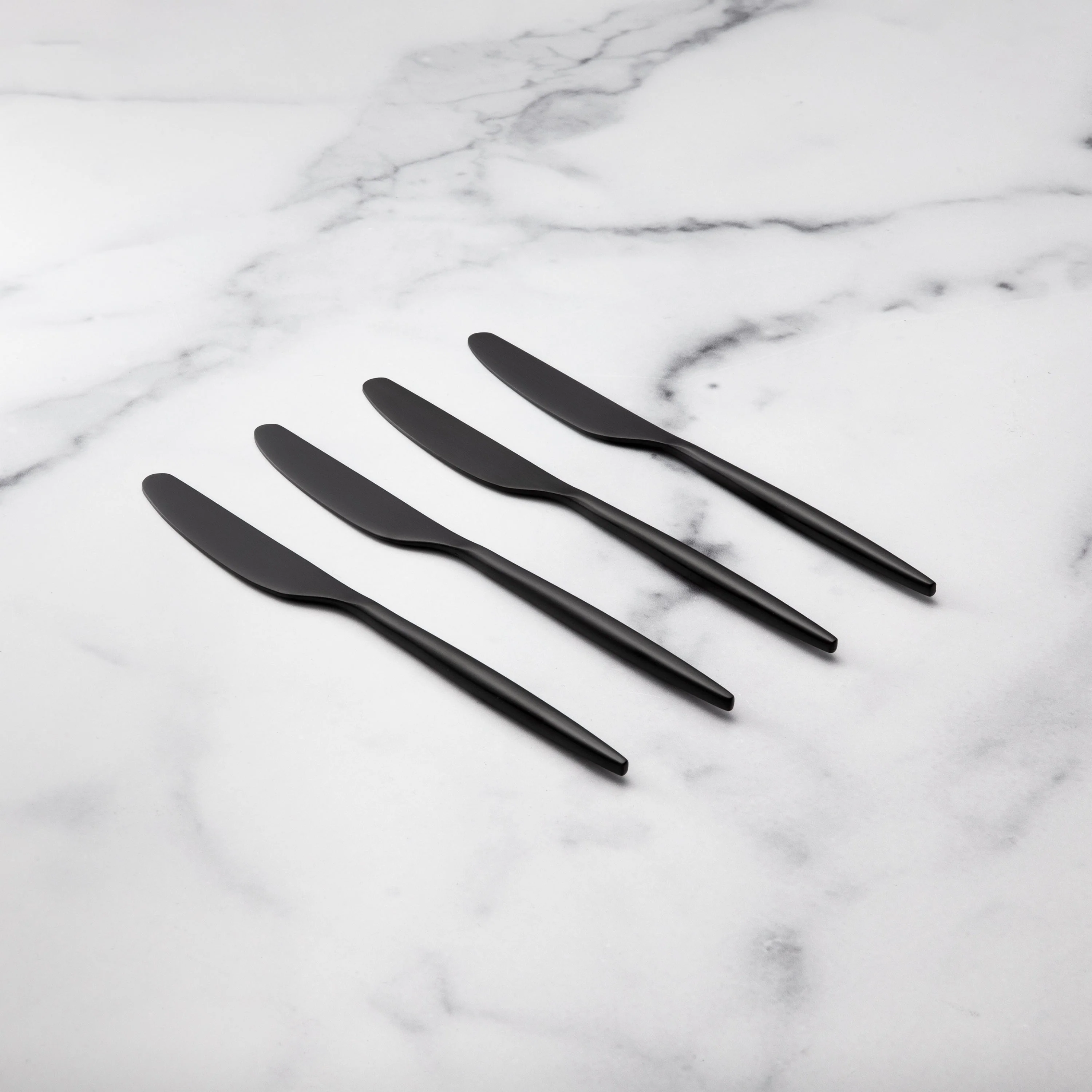 Gaze Black Satin Spreaders, Set of 4 - Image 2