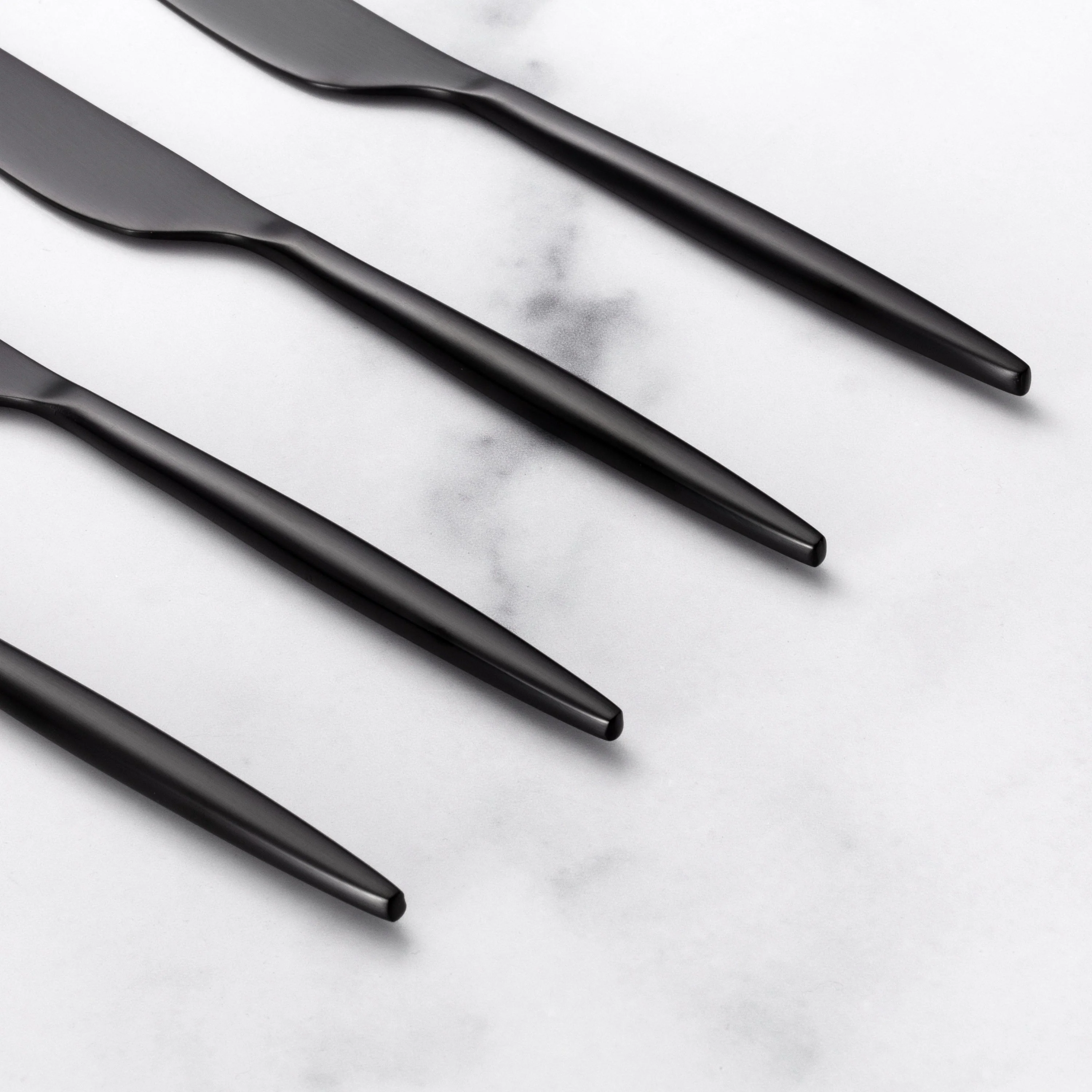Gaze Black Satin Spreaders, Set of 4 - Image 3