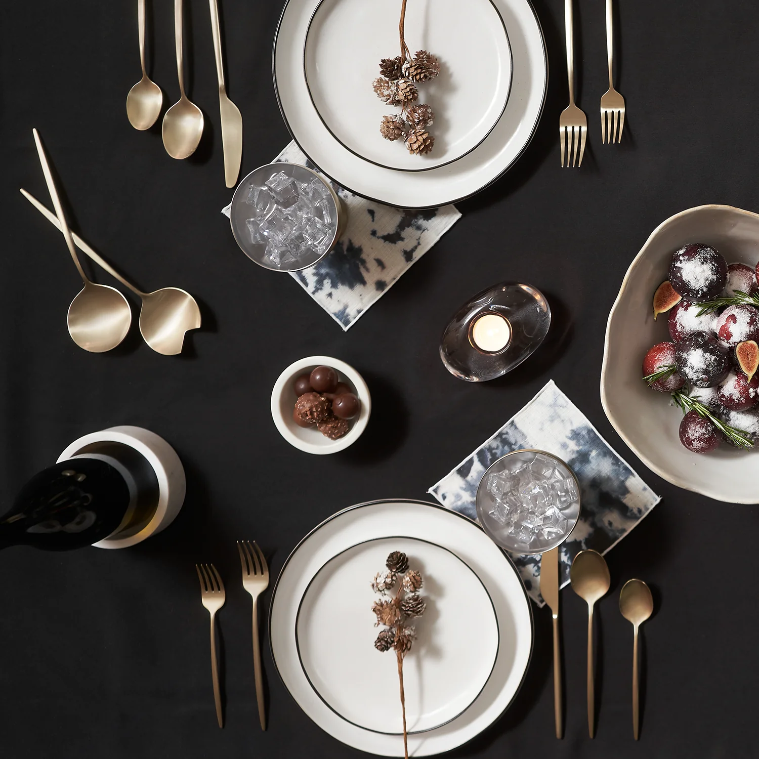 Gaze Champagne Satin 20-Piece Flatware Set - Image 14