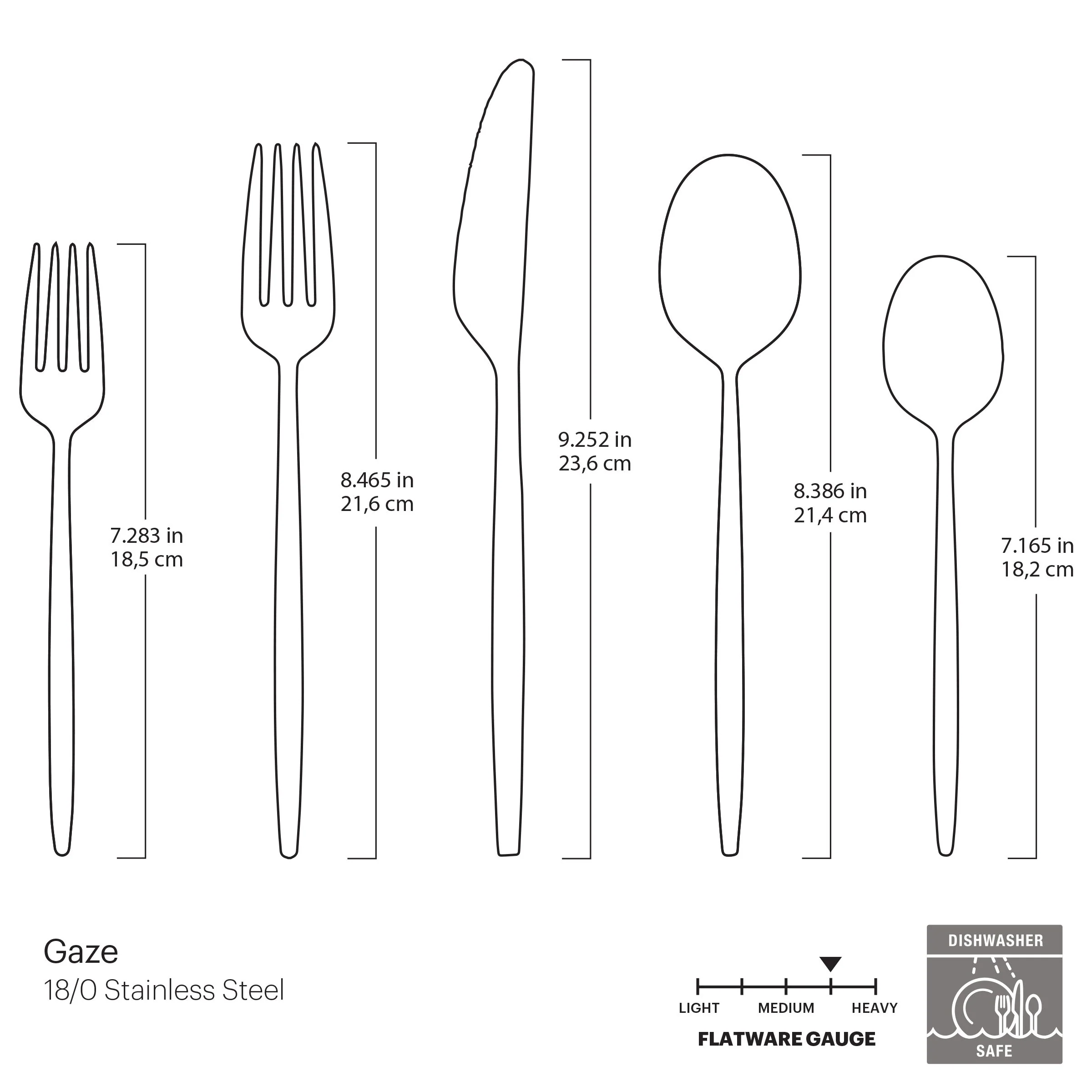 Gaze Champagne Satin 20-Piece Flatware Set - Image 15