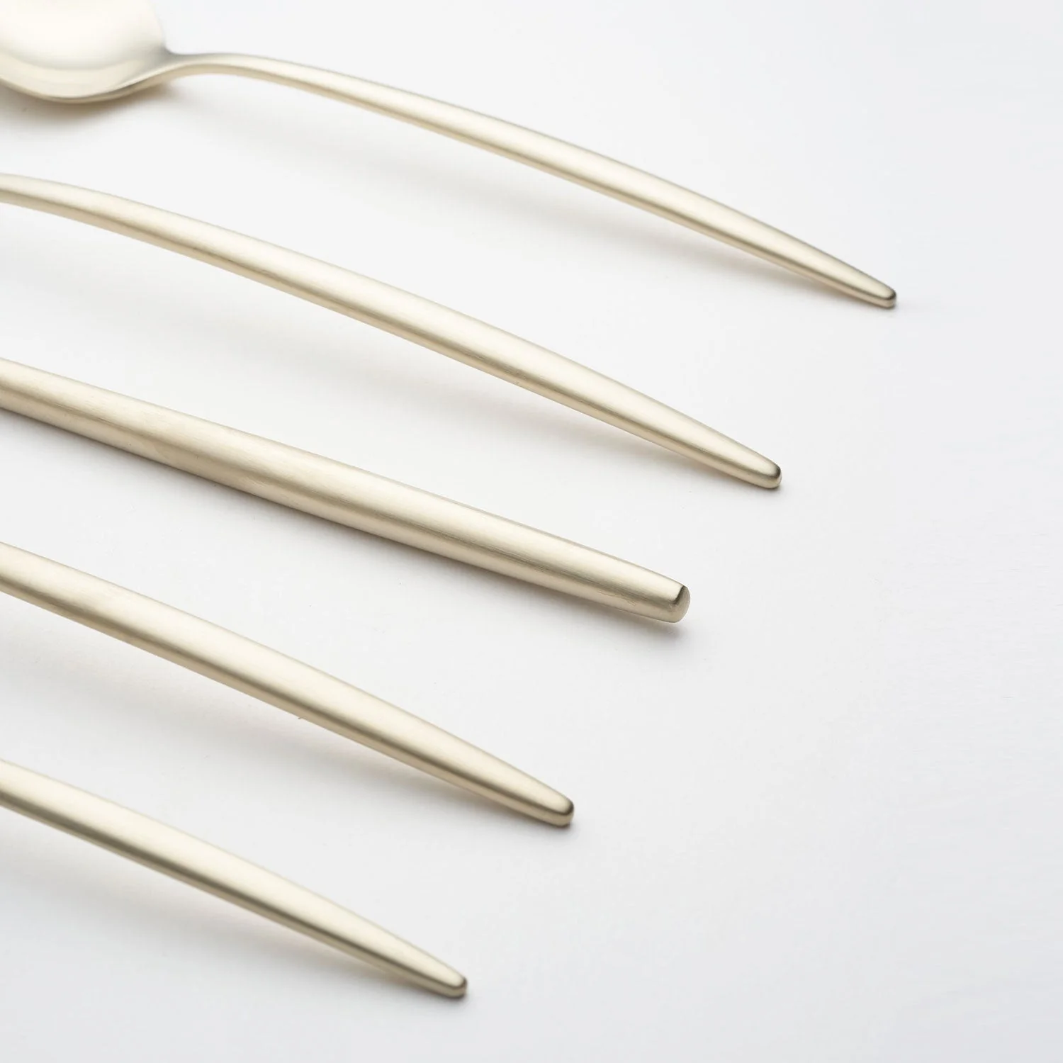 Gaze Champagne Satin 20-Piece Flatware Set - Image 3