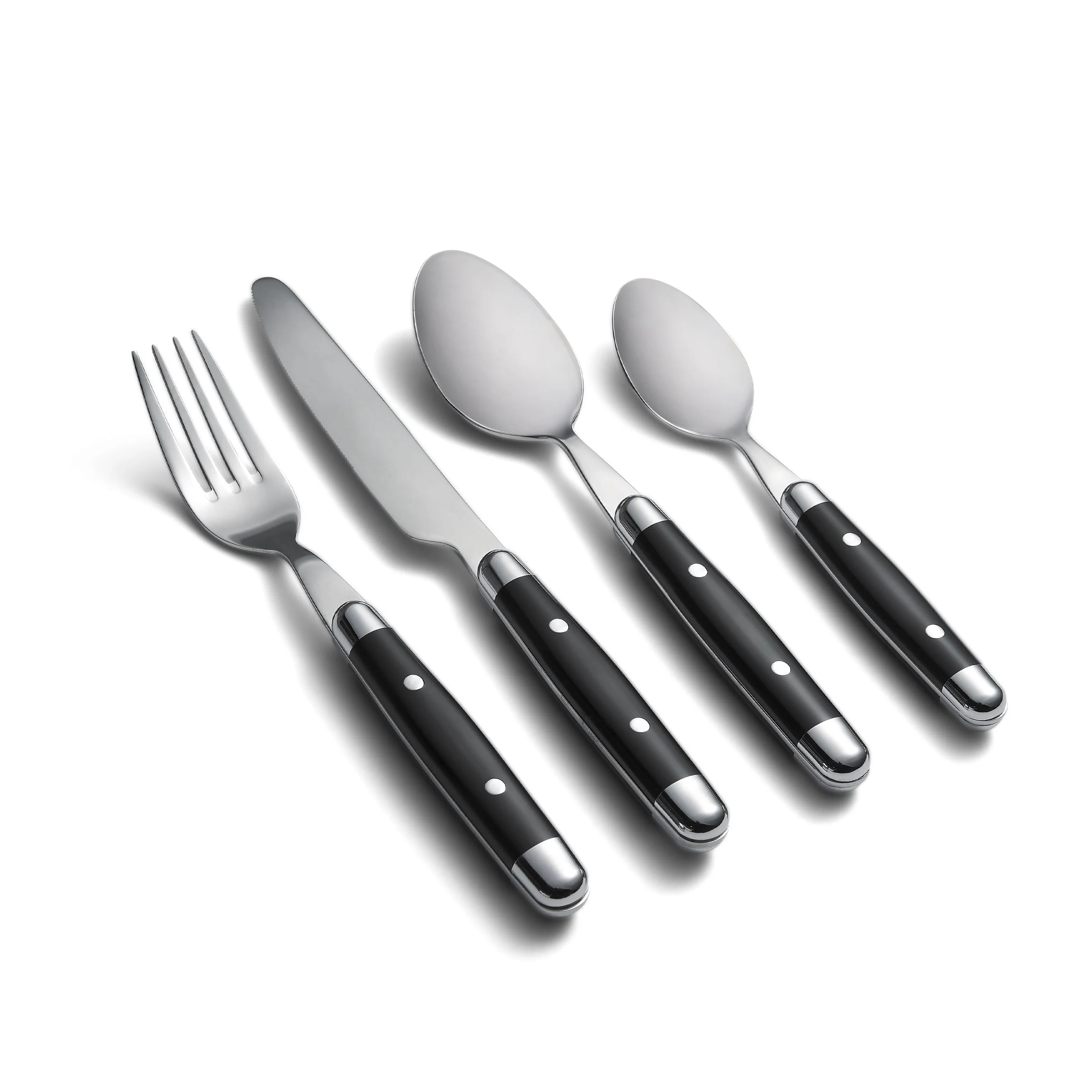 Jubilee Black 16-Piece Flatware Set - Image 3