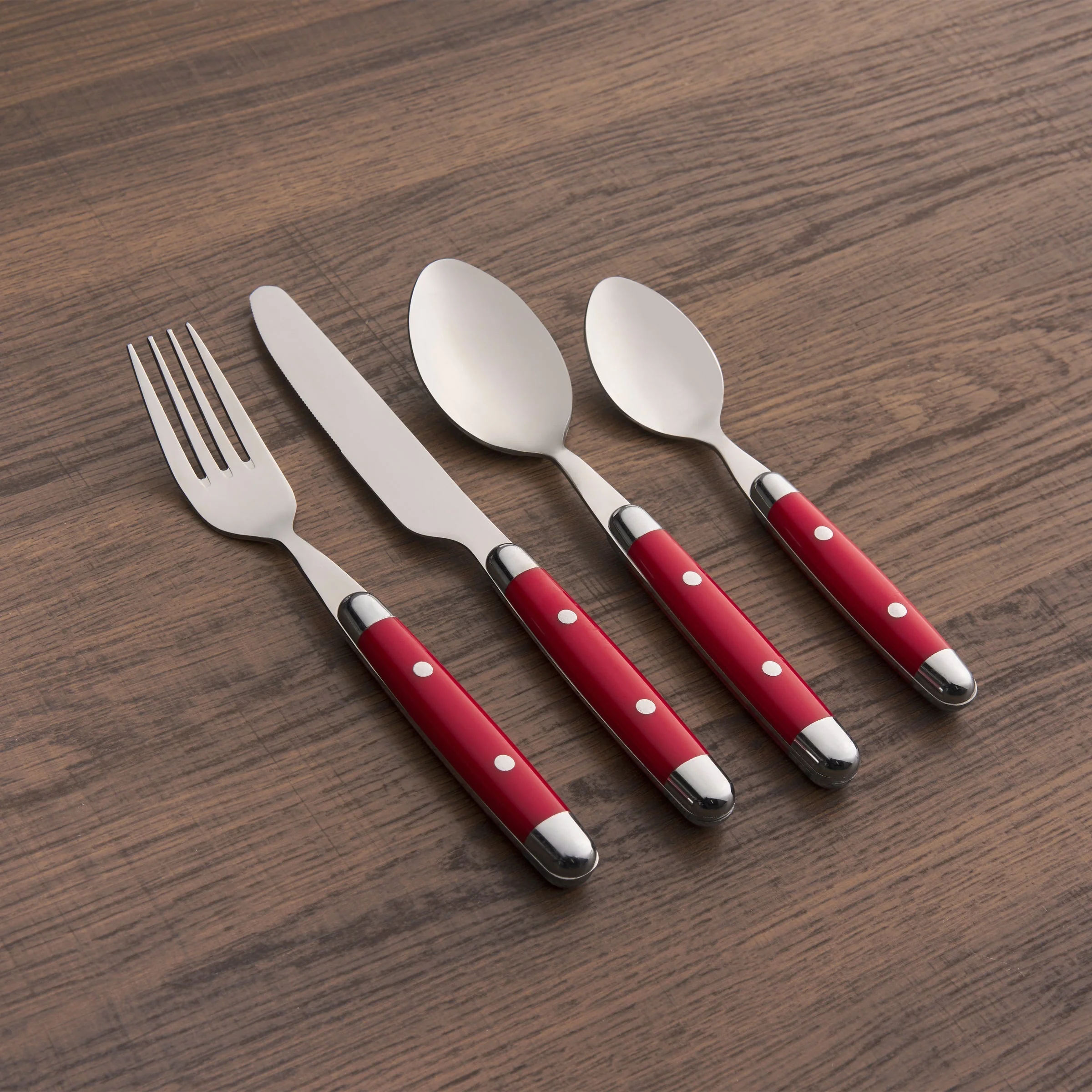 Jubilee Red 16-Piece Flatware Set - Image 3