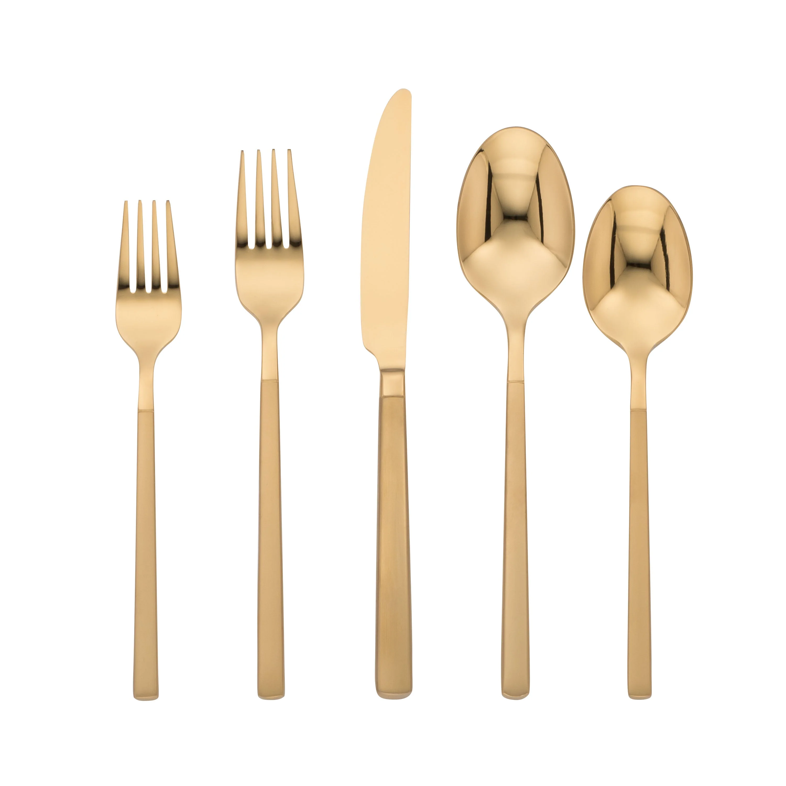 Kenton Gold Sand 30-Piece Flatware Set
