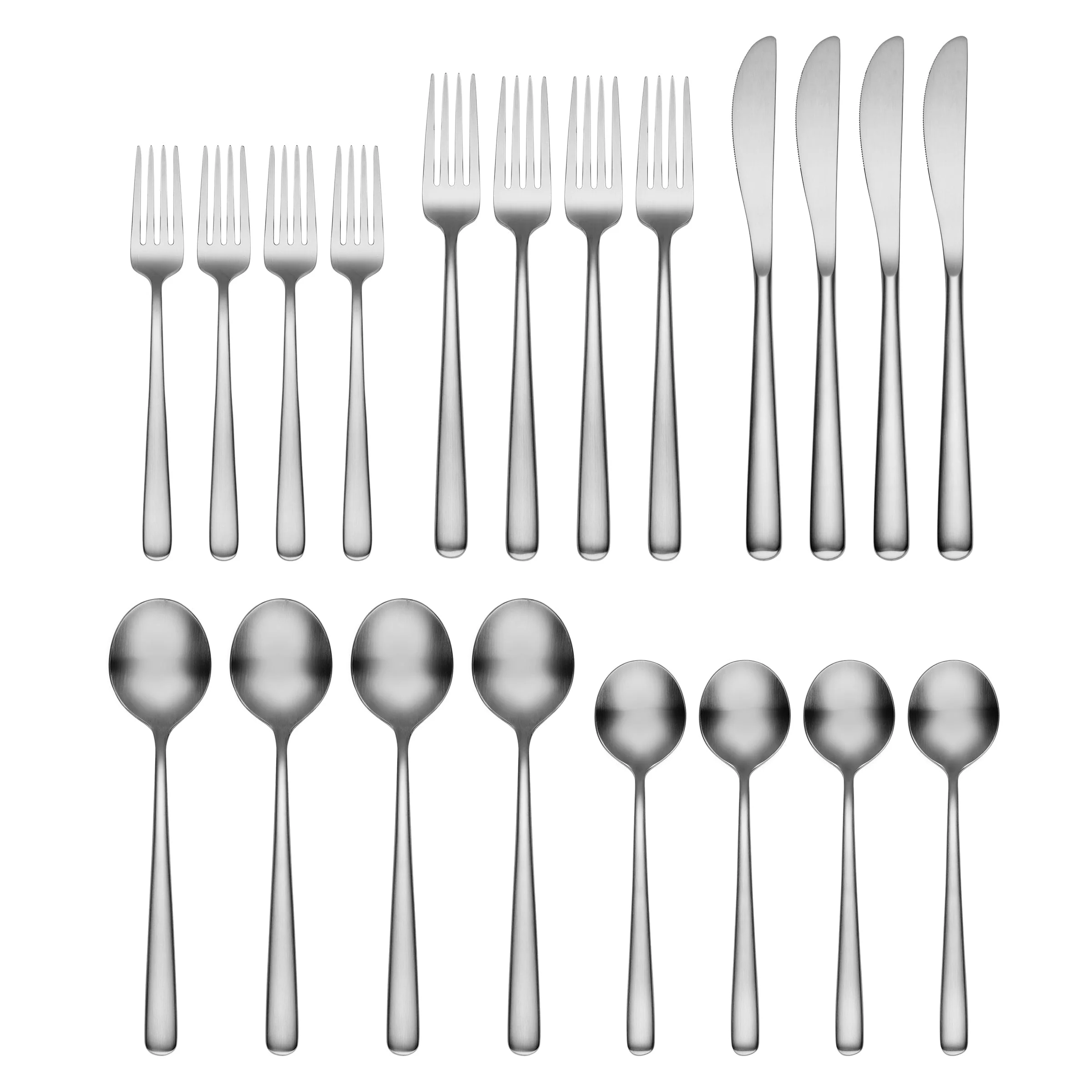 Lorenn Satin 20-Piece Flatware Set - Image 2