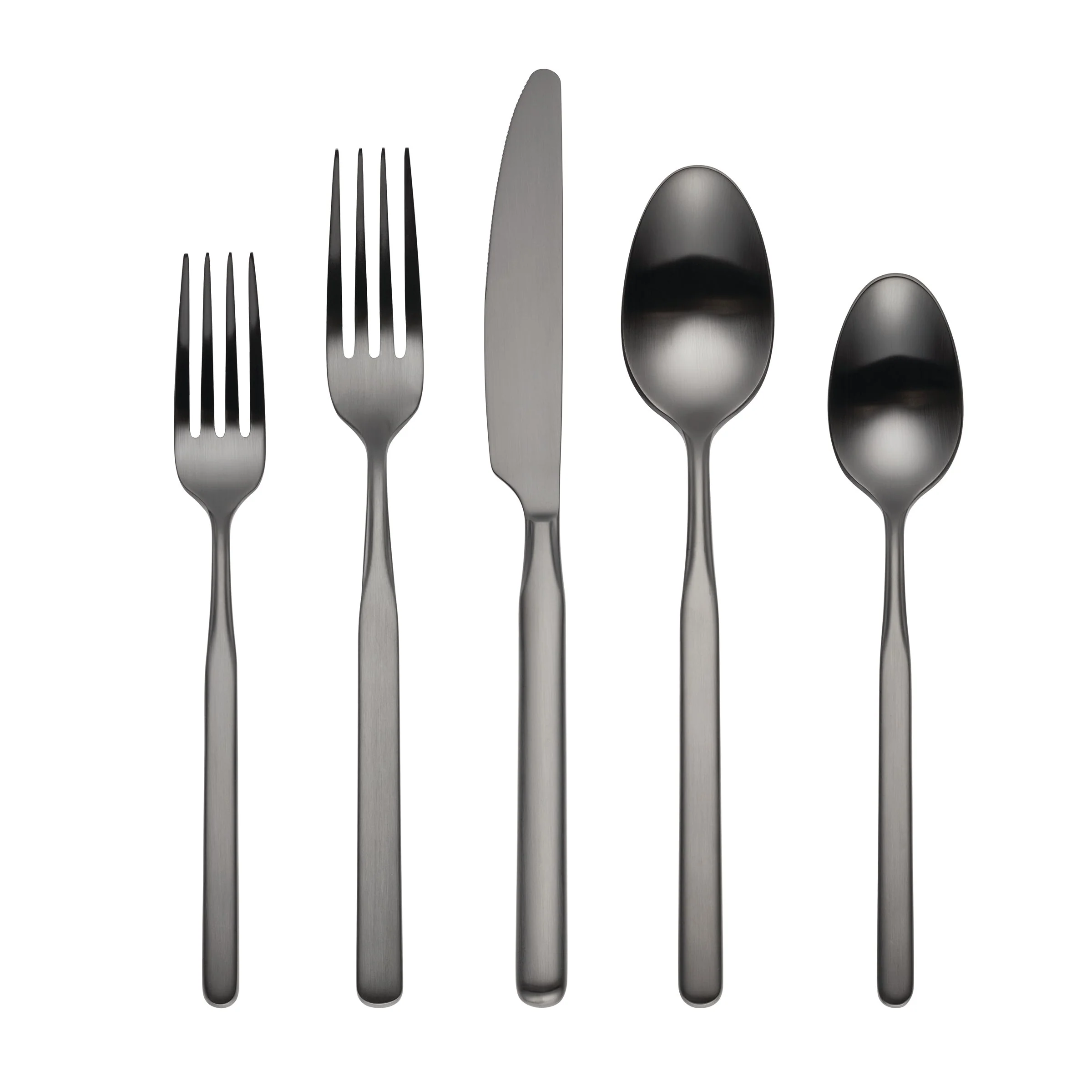 Mercer Gunmetal 5-Piece Place Setting