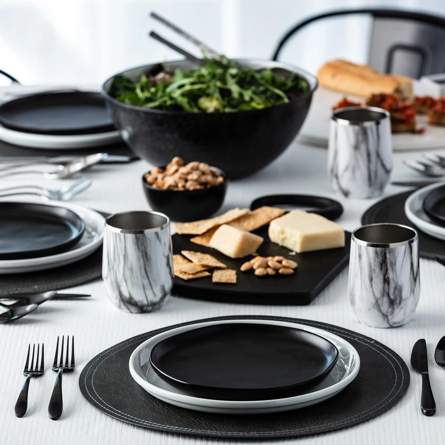 Poet Black Satin 20-Piece Flatware Set - Image 7