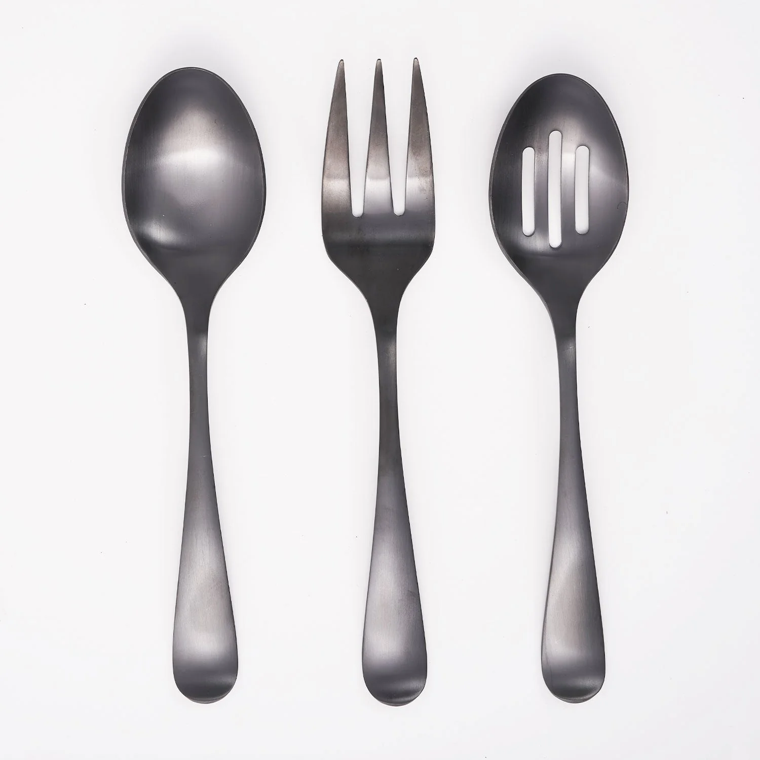 Rhiannon Black Satin 3-Piece Hostess Set - Image 3