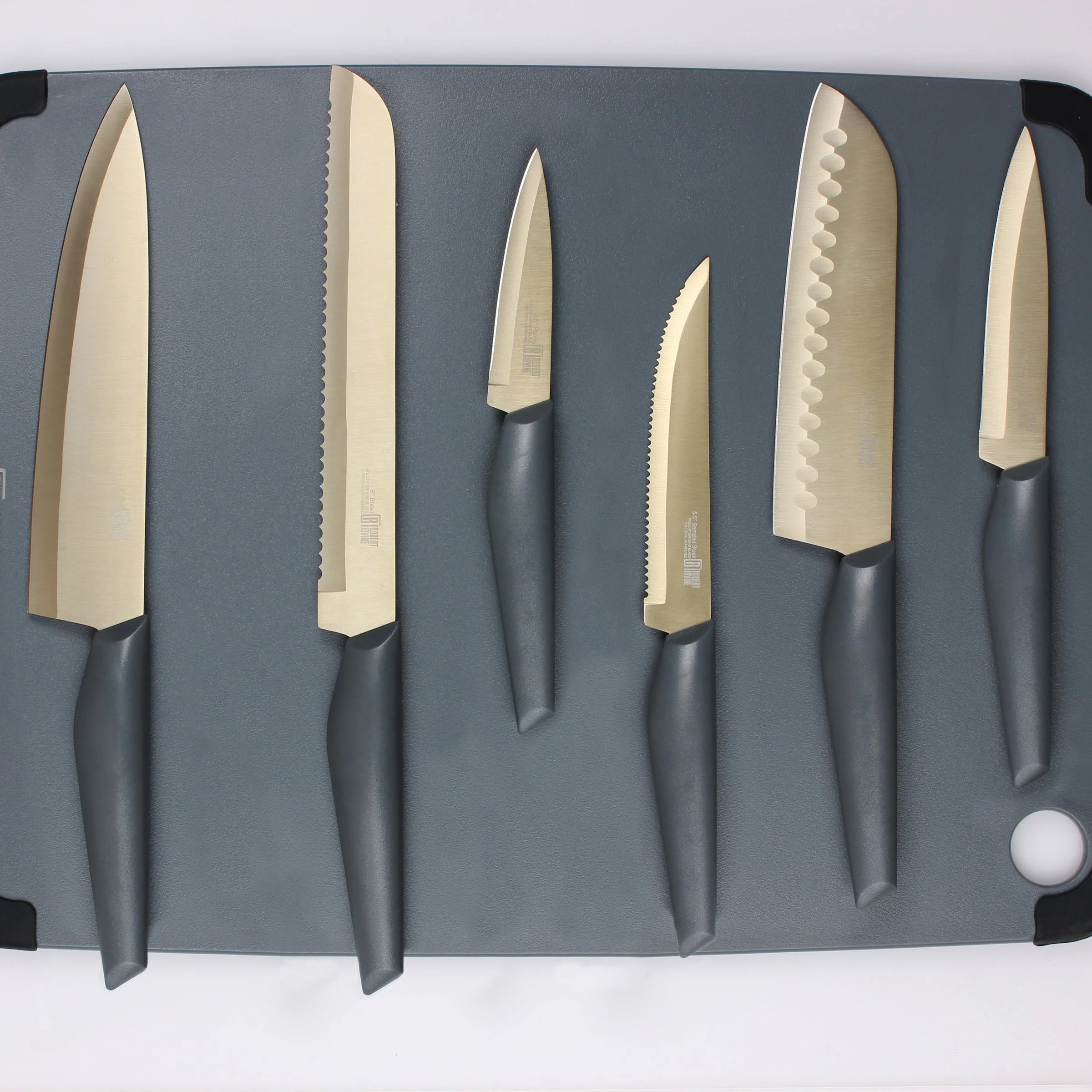 10-Piece Cutlery Set in Grey and Champagne - Image 4
