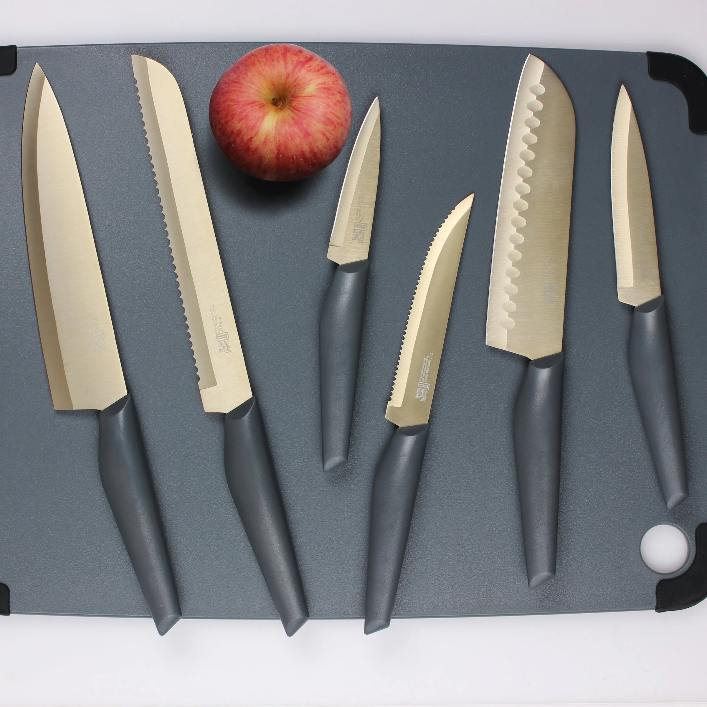 10-Piece Cutlery Set in Grey and Champagne - Image 5