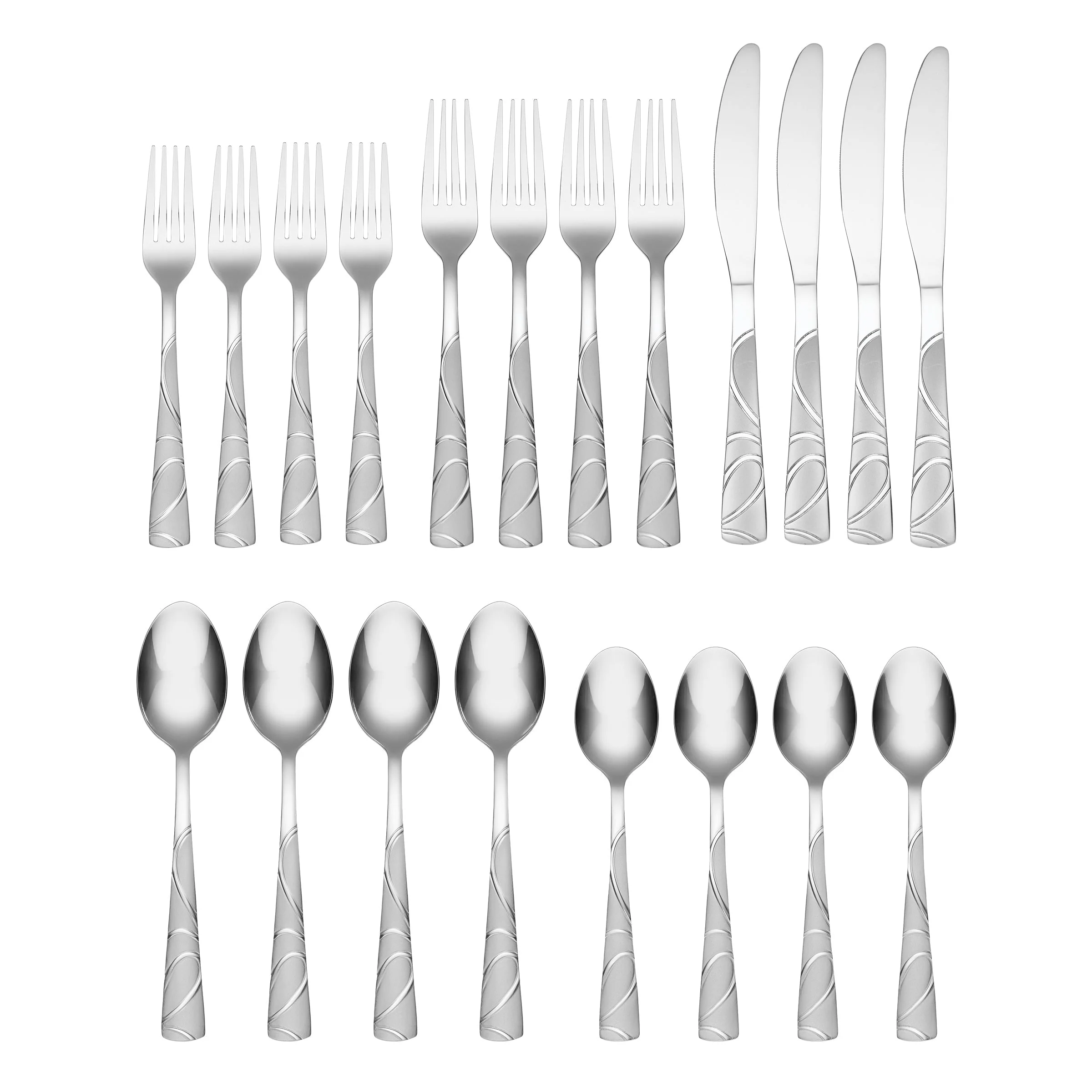 Sasha Sand 20-Piece Flatware Set - Image 2