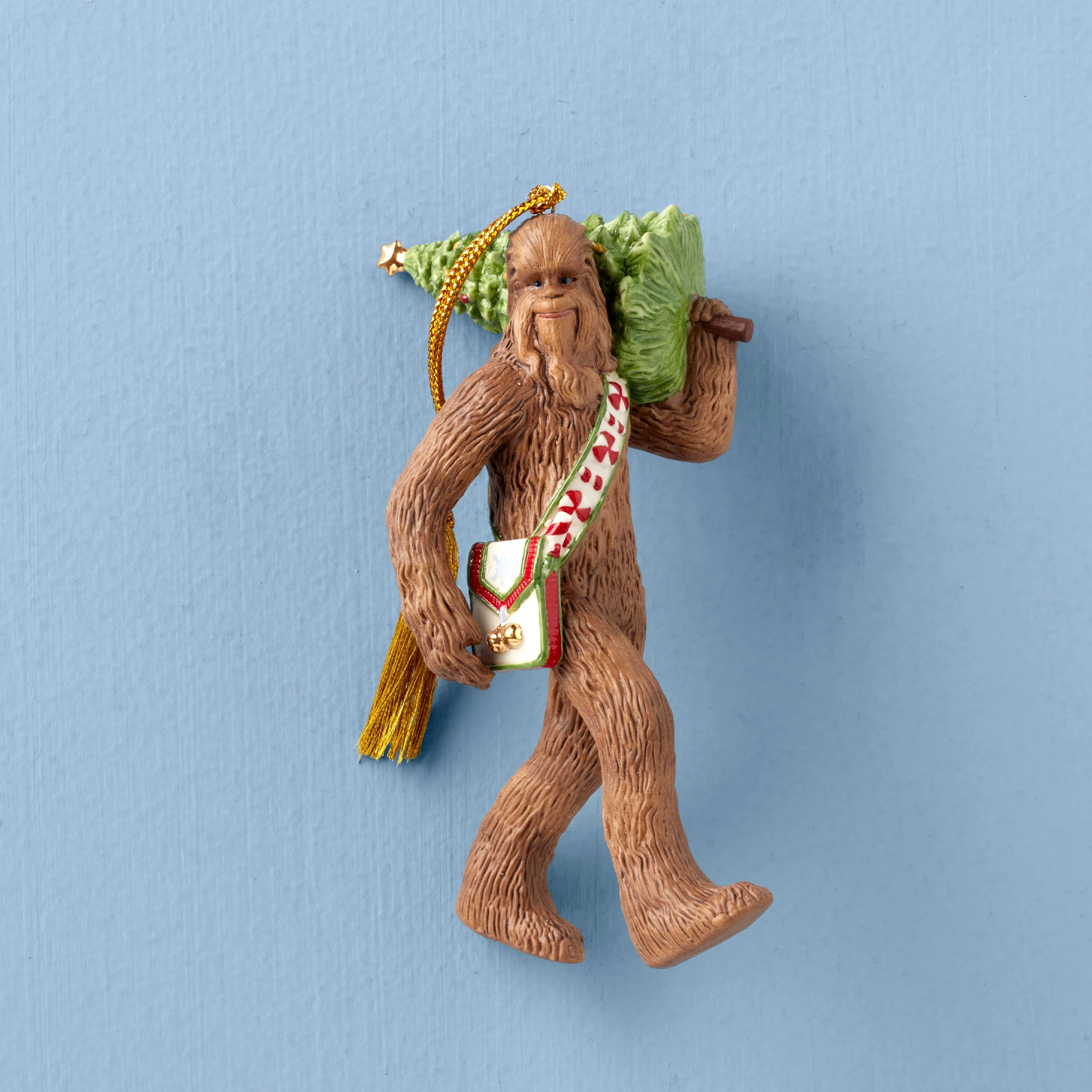 Chewbacca with Christmas Tree Ornament