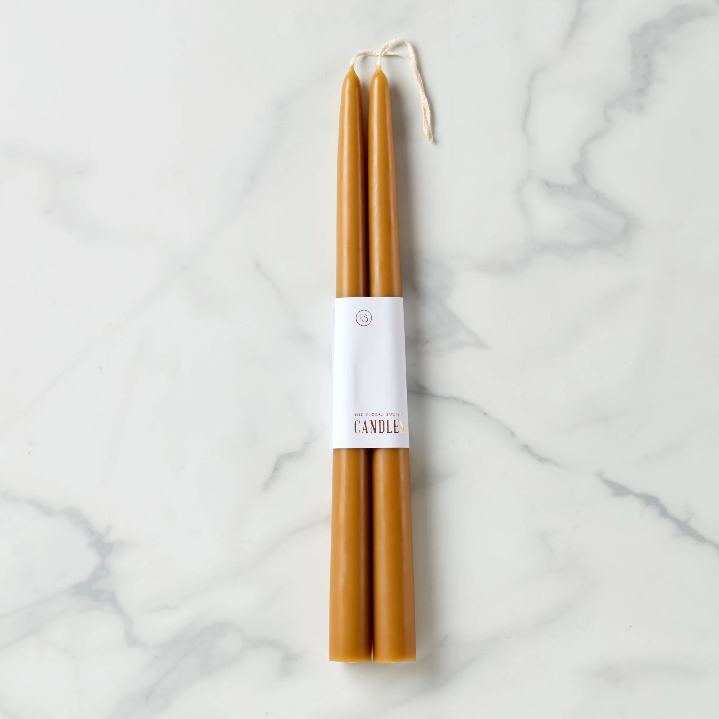 Dipped Miel 12" Taper Candle, Set of 2