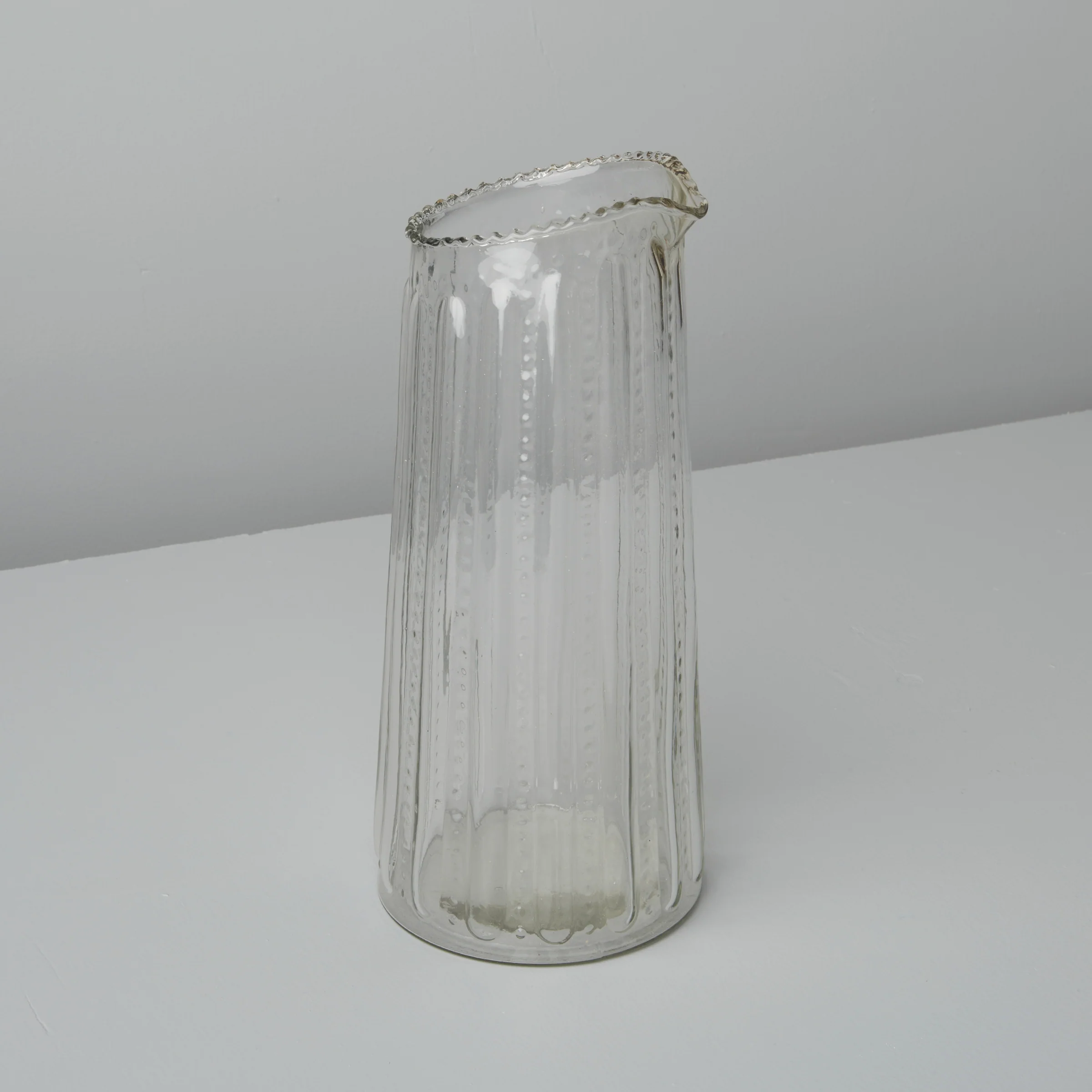 Ruffle Glass Lines Carafe