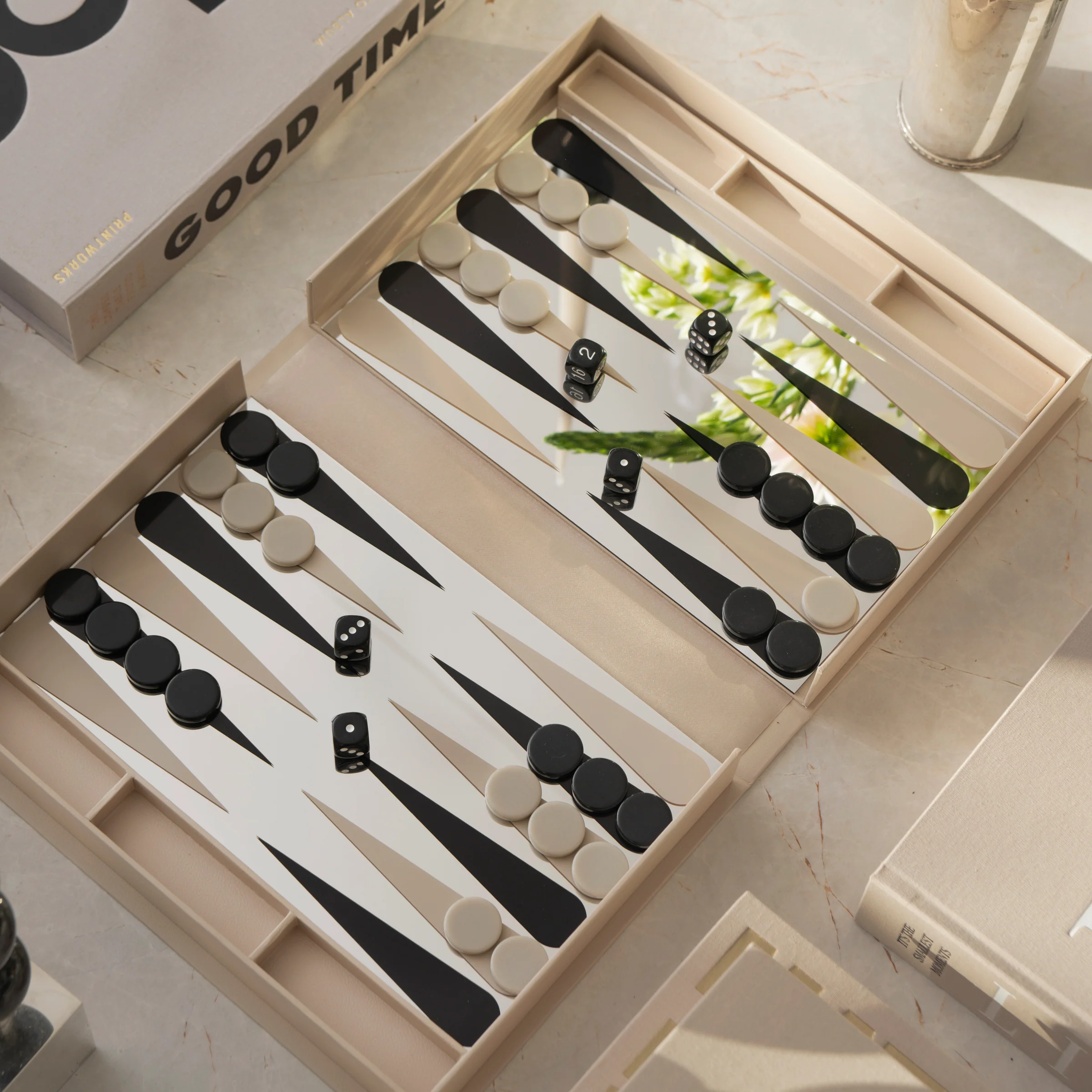 The Art Of Backgammon Mirror Board Game - Image 3