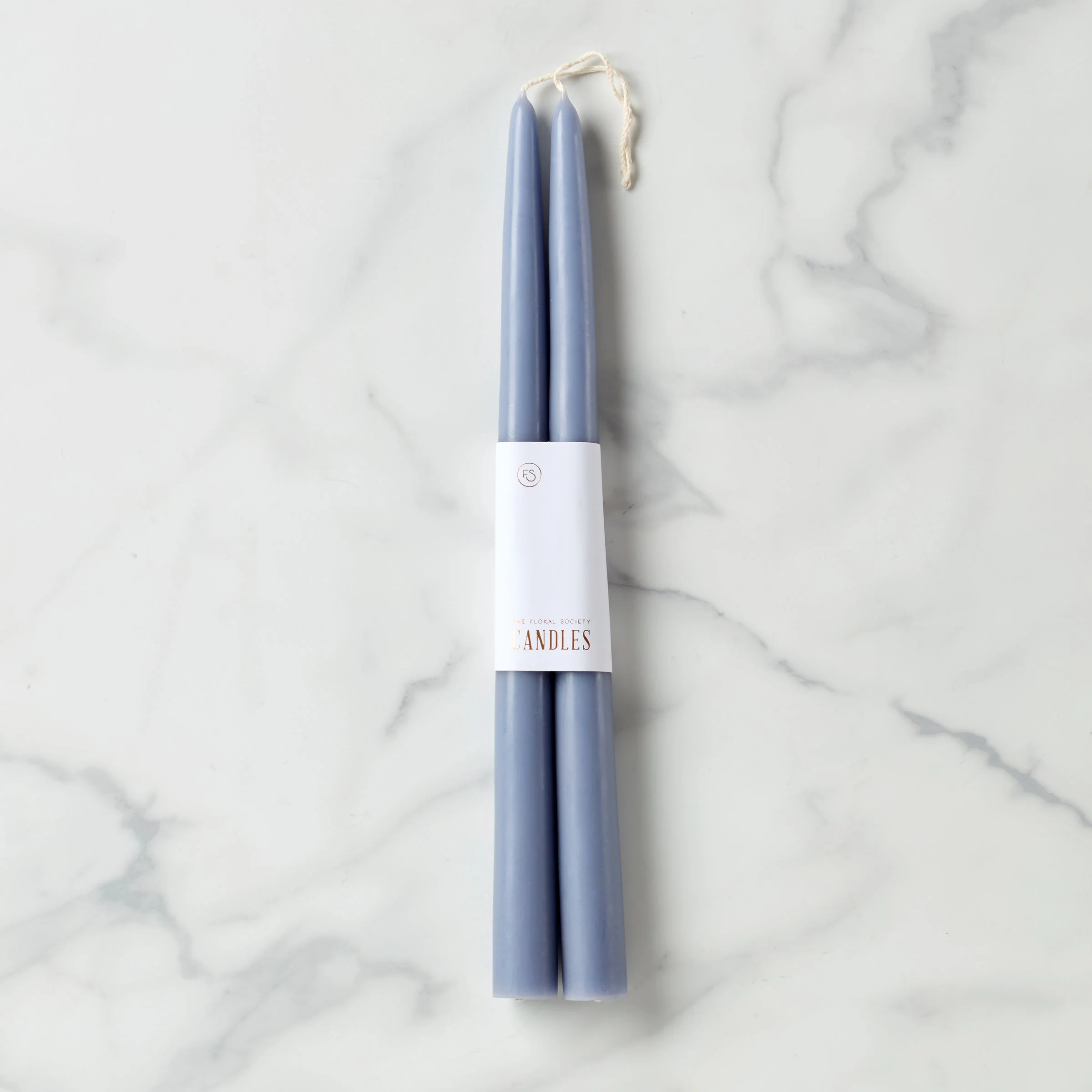 Dipped Heron 12" Taper Candle, Set of 2