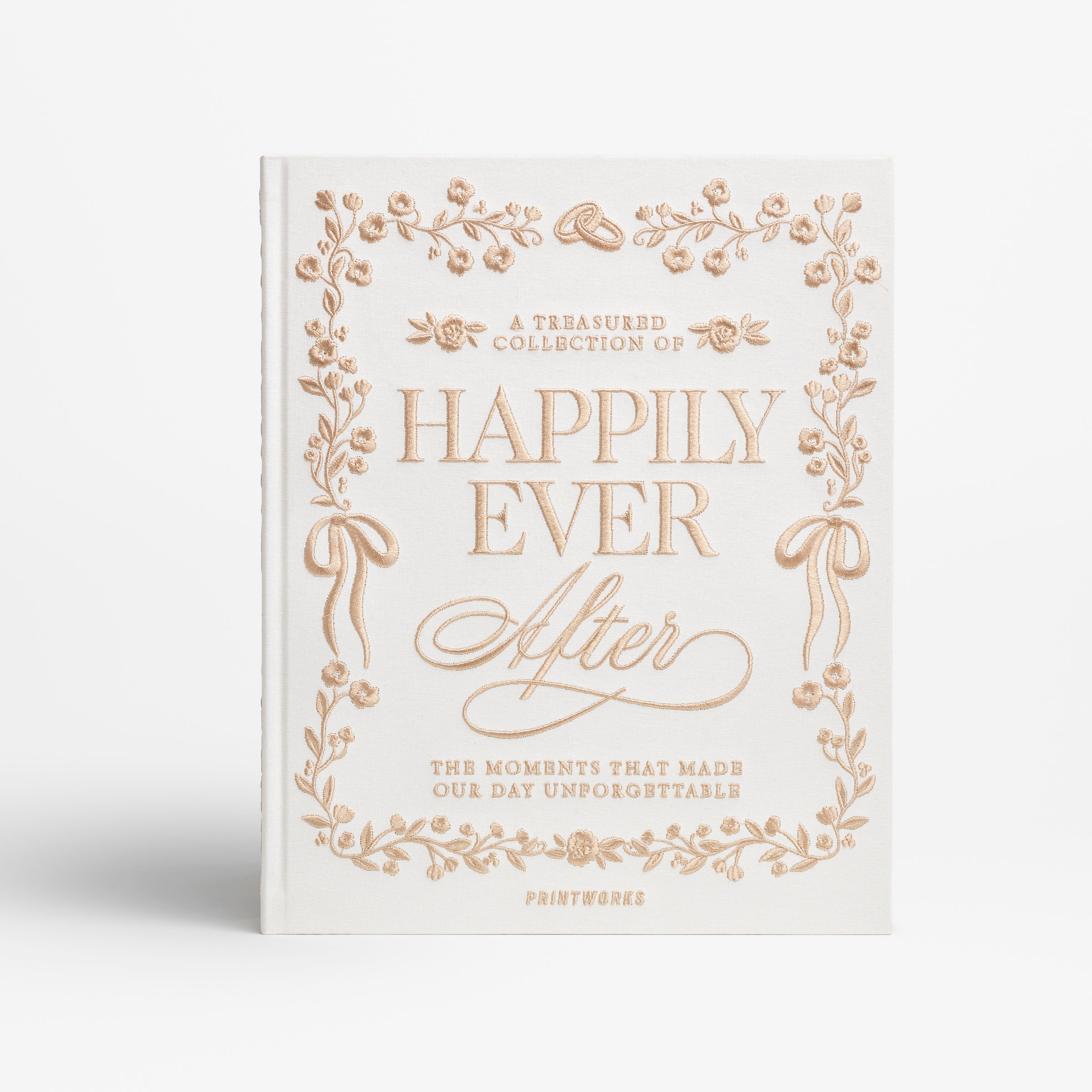 Happily Ever After Embroidered Wedding Photo Album - Image 4