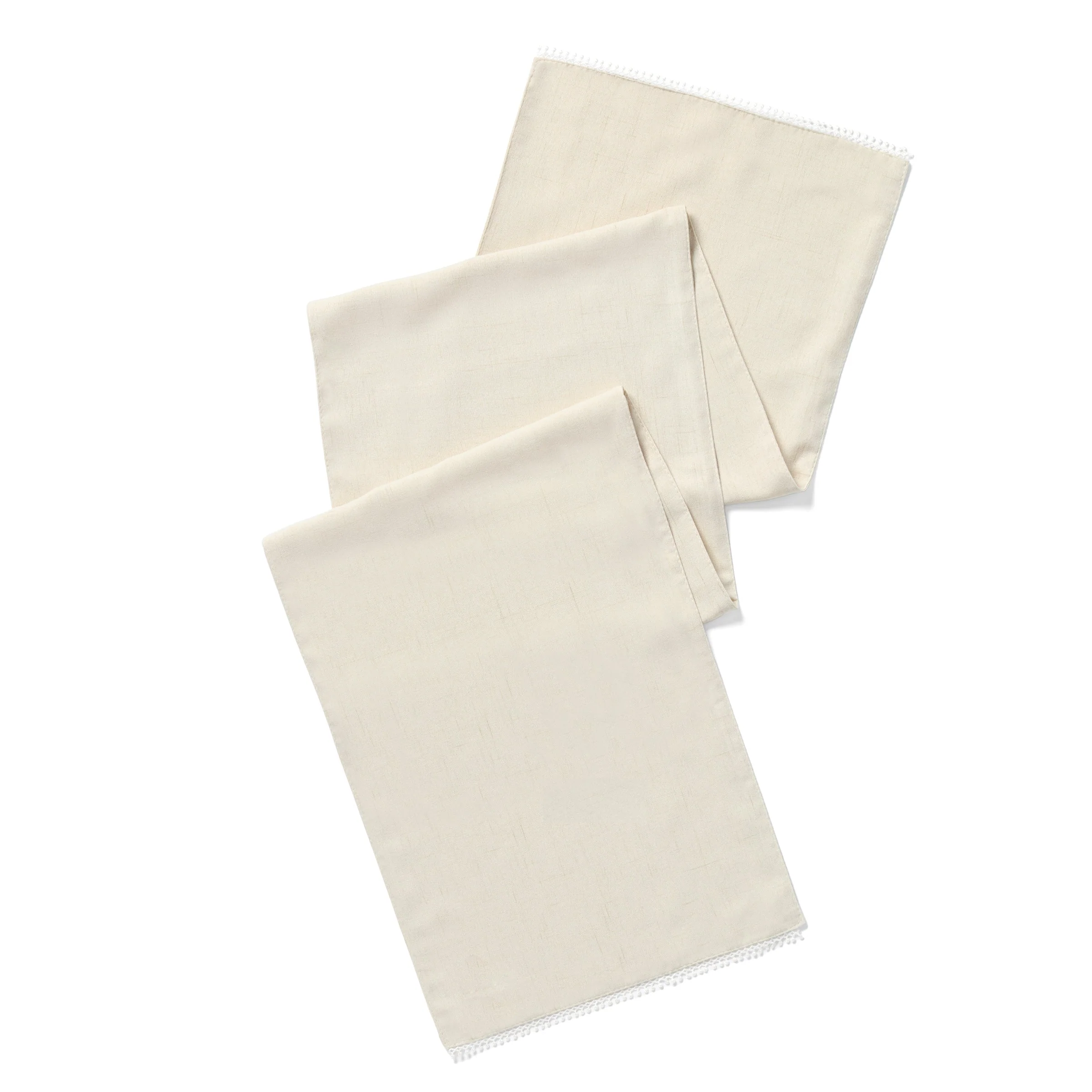 French Perle Natural 70x14 Table Runner - Image 2