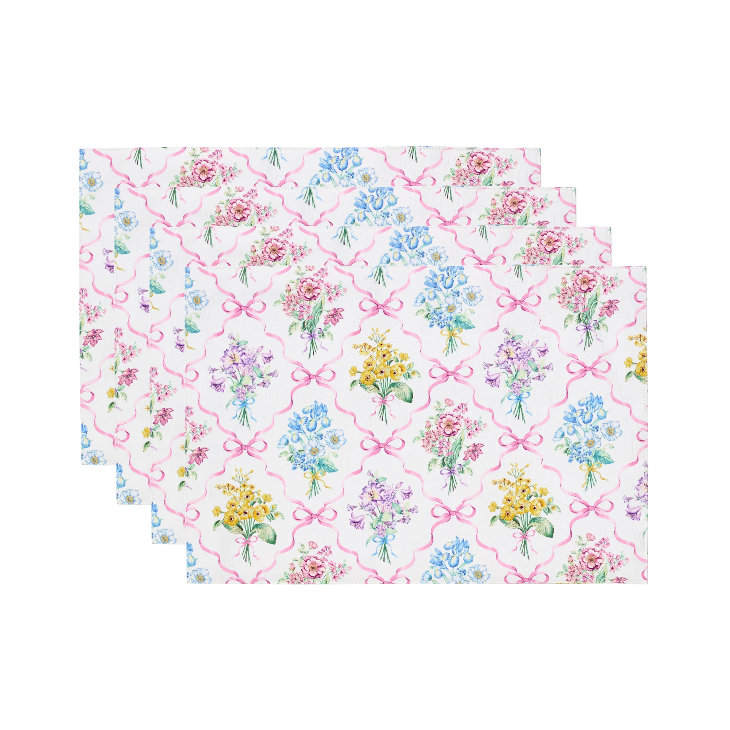 Bouquet Ribbon Placemats, Set of 4 - Image 2