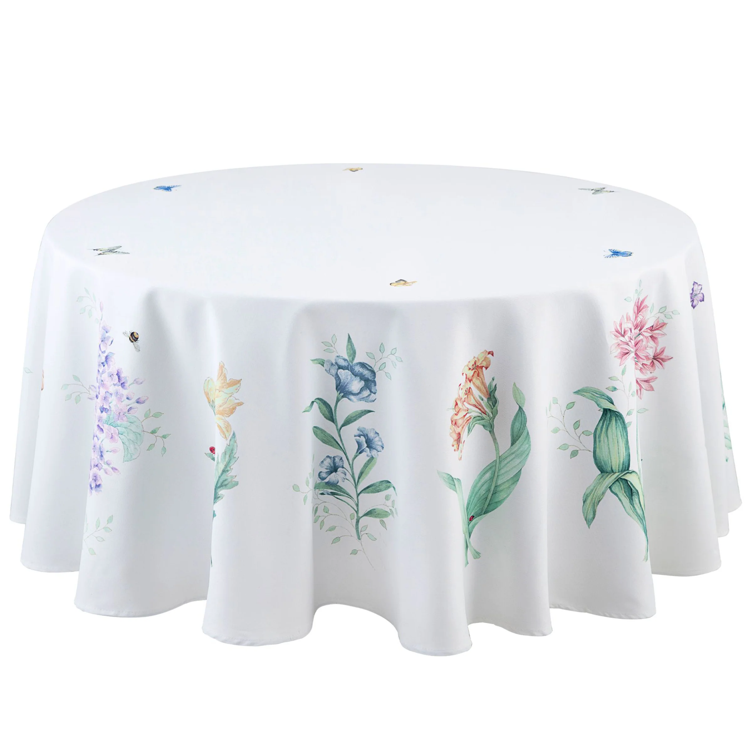 Butterfly Meadow Garden 70x70 Round Tablecloth
