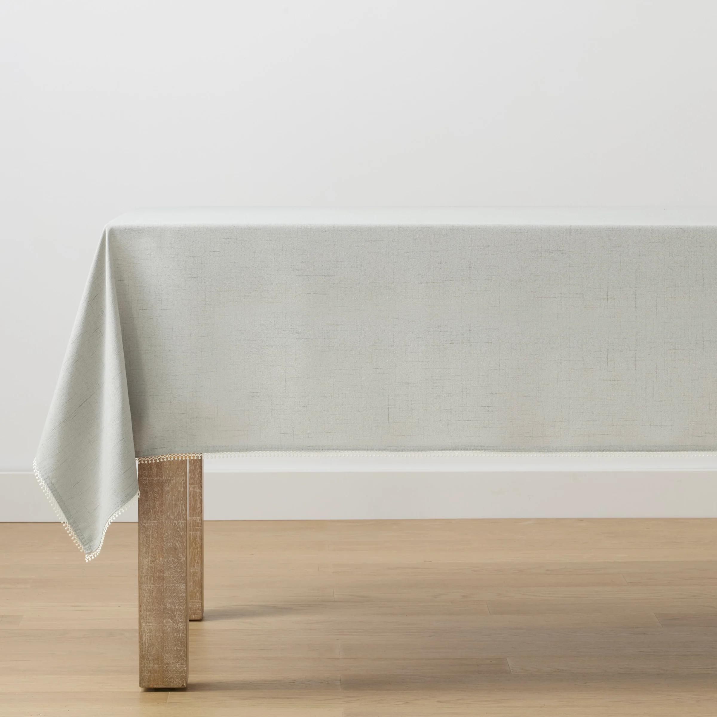 French Perle Solid Dove Grey 60x102 Tablecloth