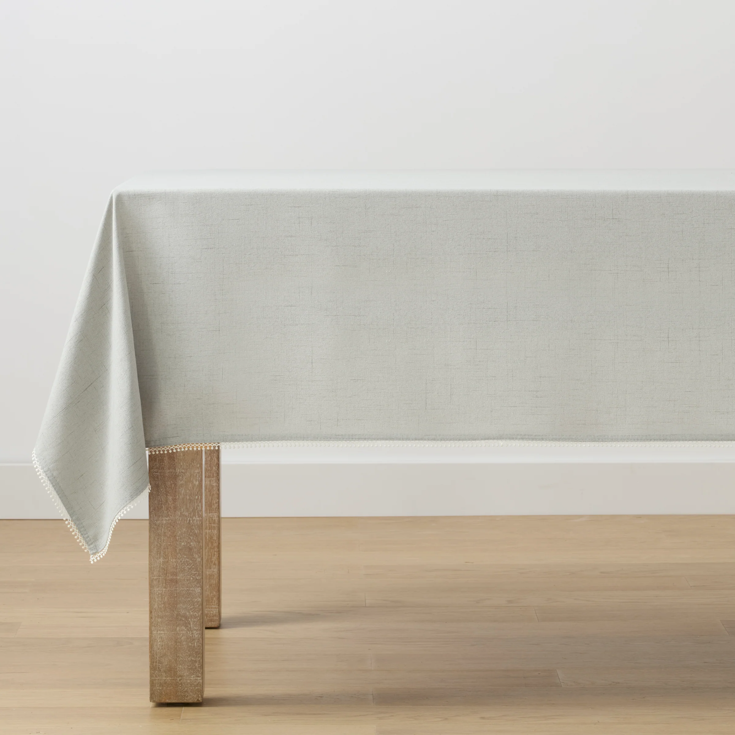 French Perle Solid Dove Grey 60x120 Tablecloth