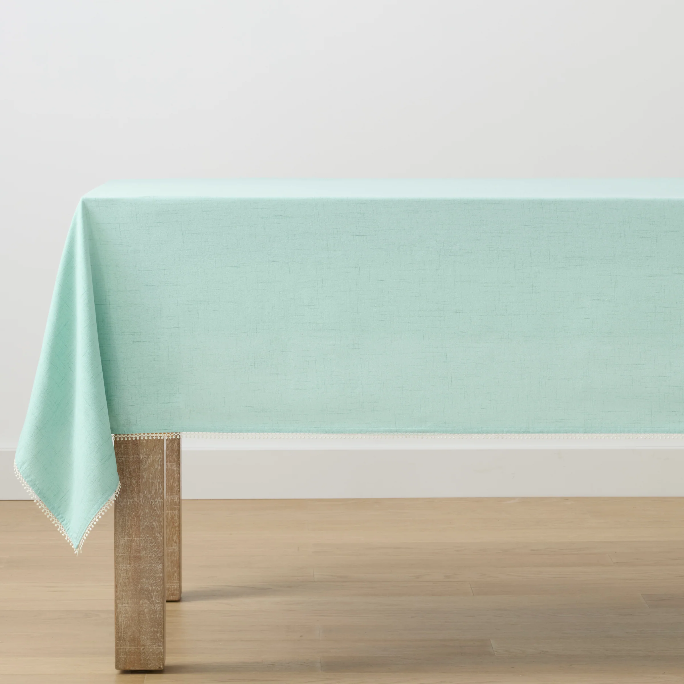 French Perle Solid Ice Blue 60x120 Tablecloth