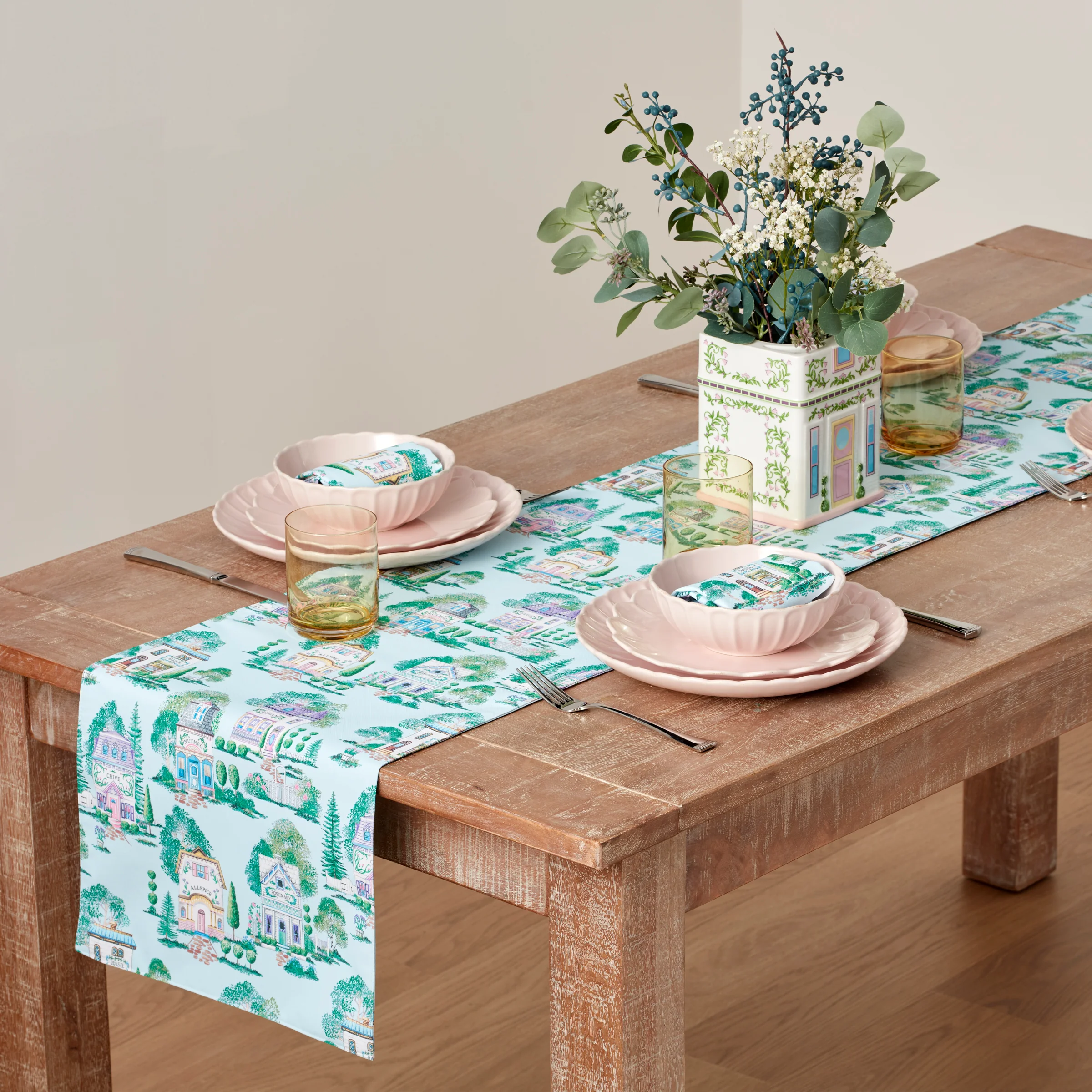 Lenox Spice Village Allover 14x70 Table Runner - Image 2