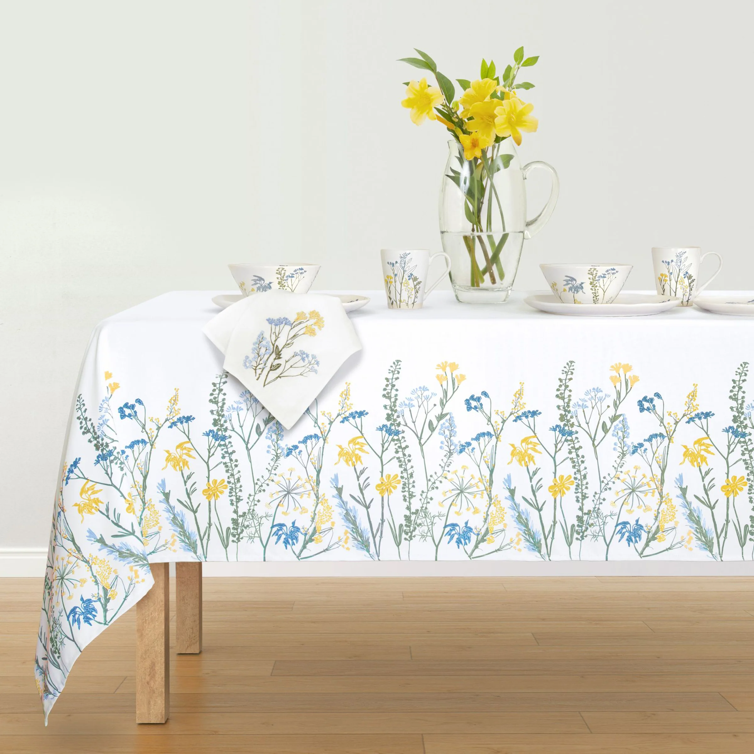Wildflowers Border 60x102 Tablecloth