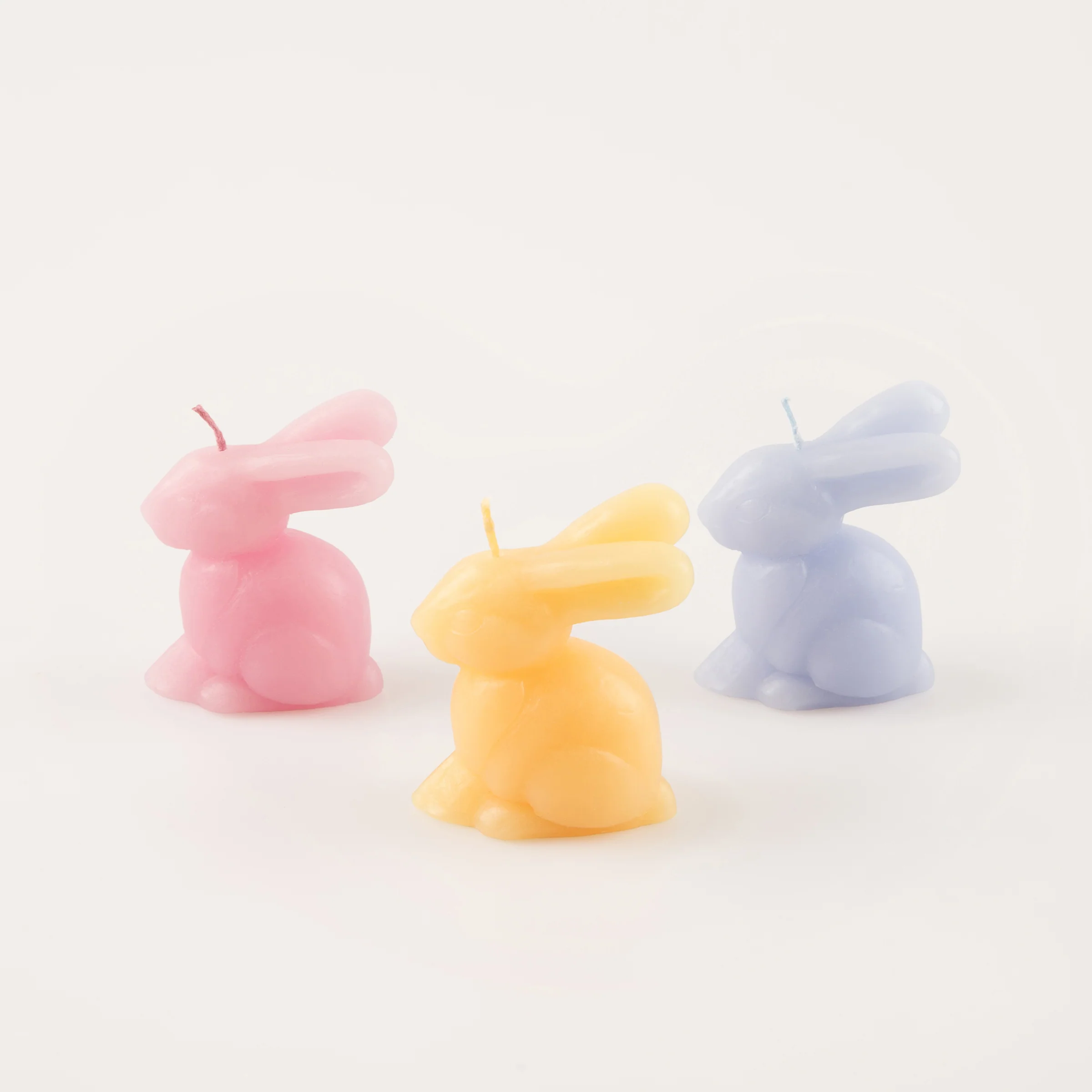 Mini Rainbow Bunny Candles, Set of 6 - Image 10