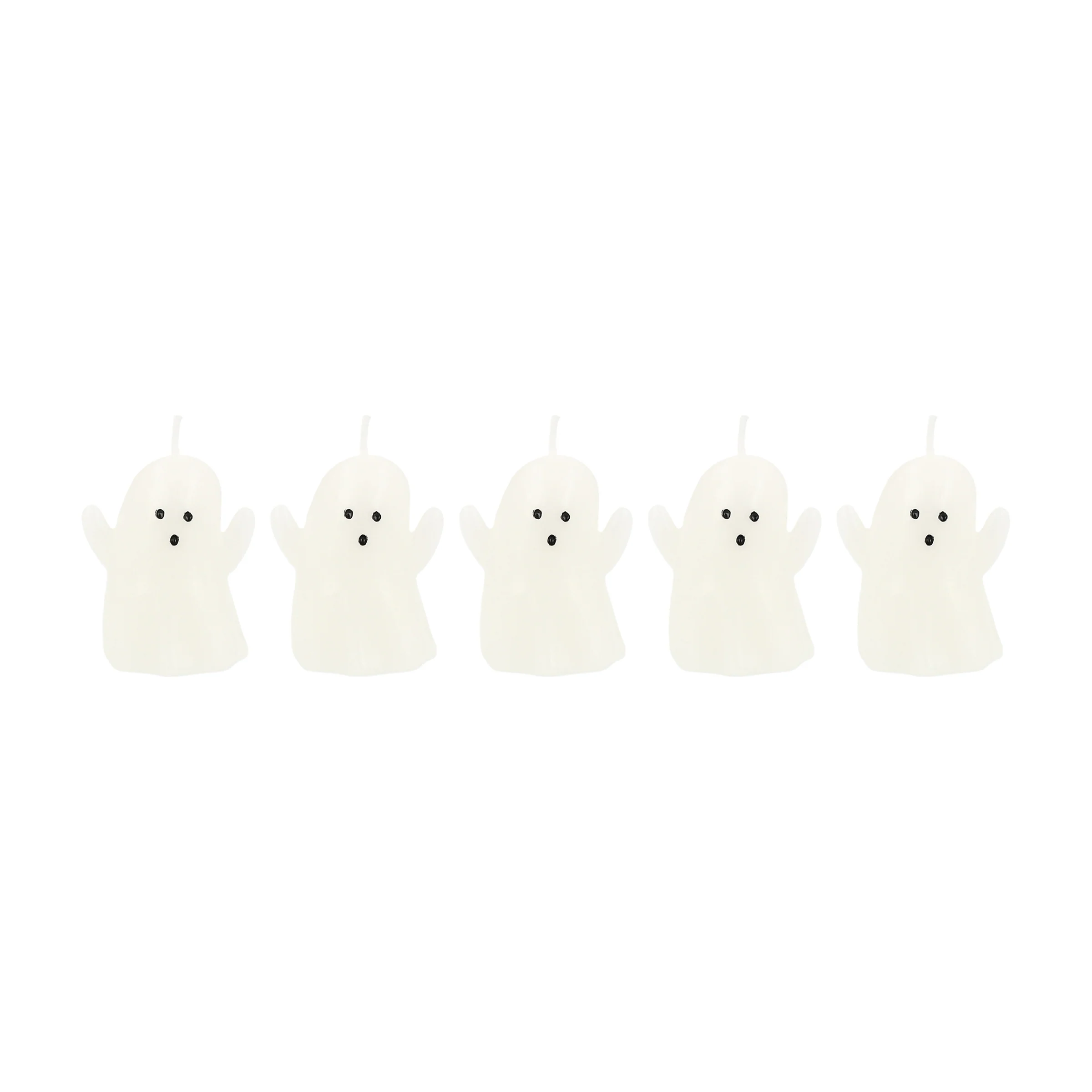 Mini Ghost Candles, Set of 5