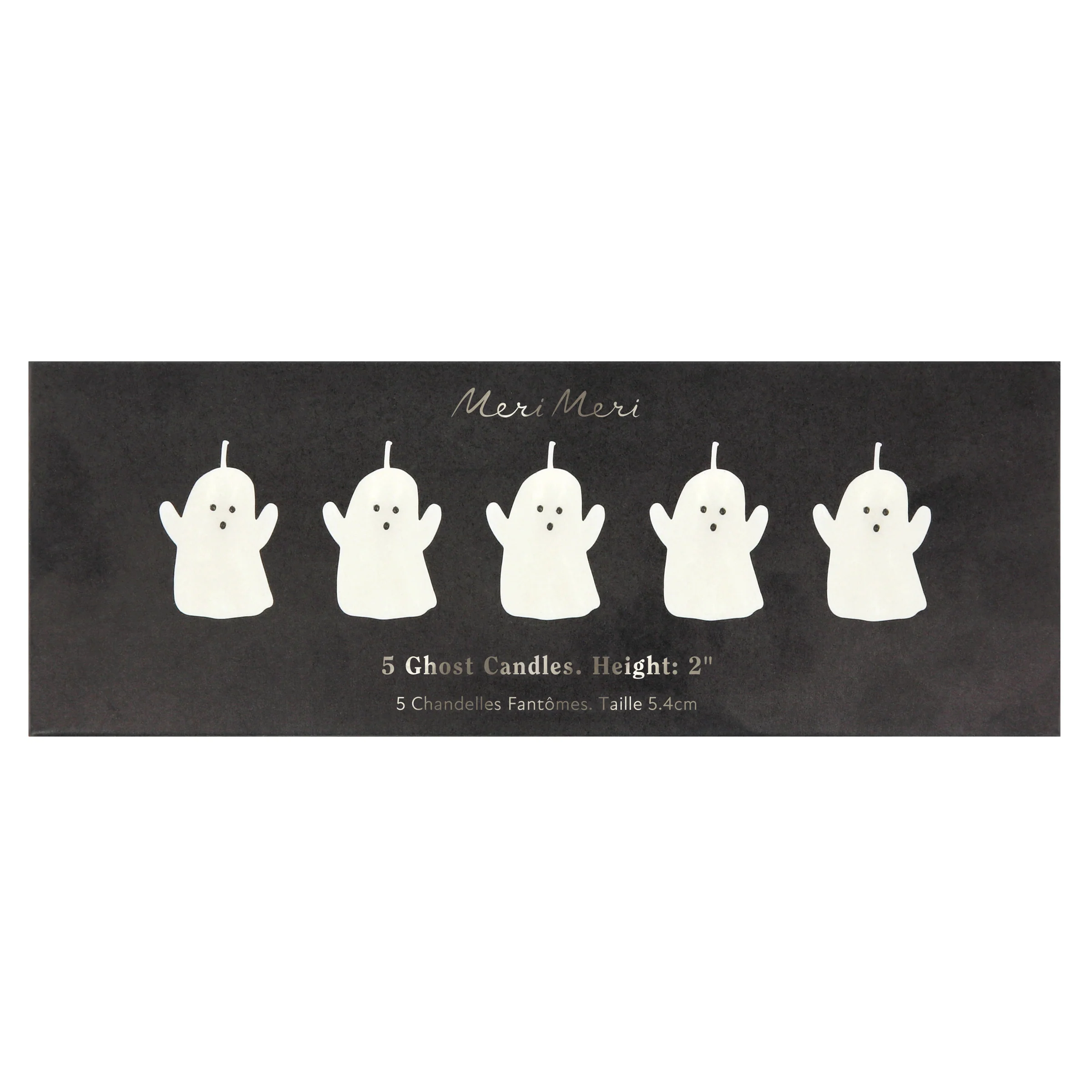 Mini Ghost Candles, Set of 5 - Image 3