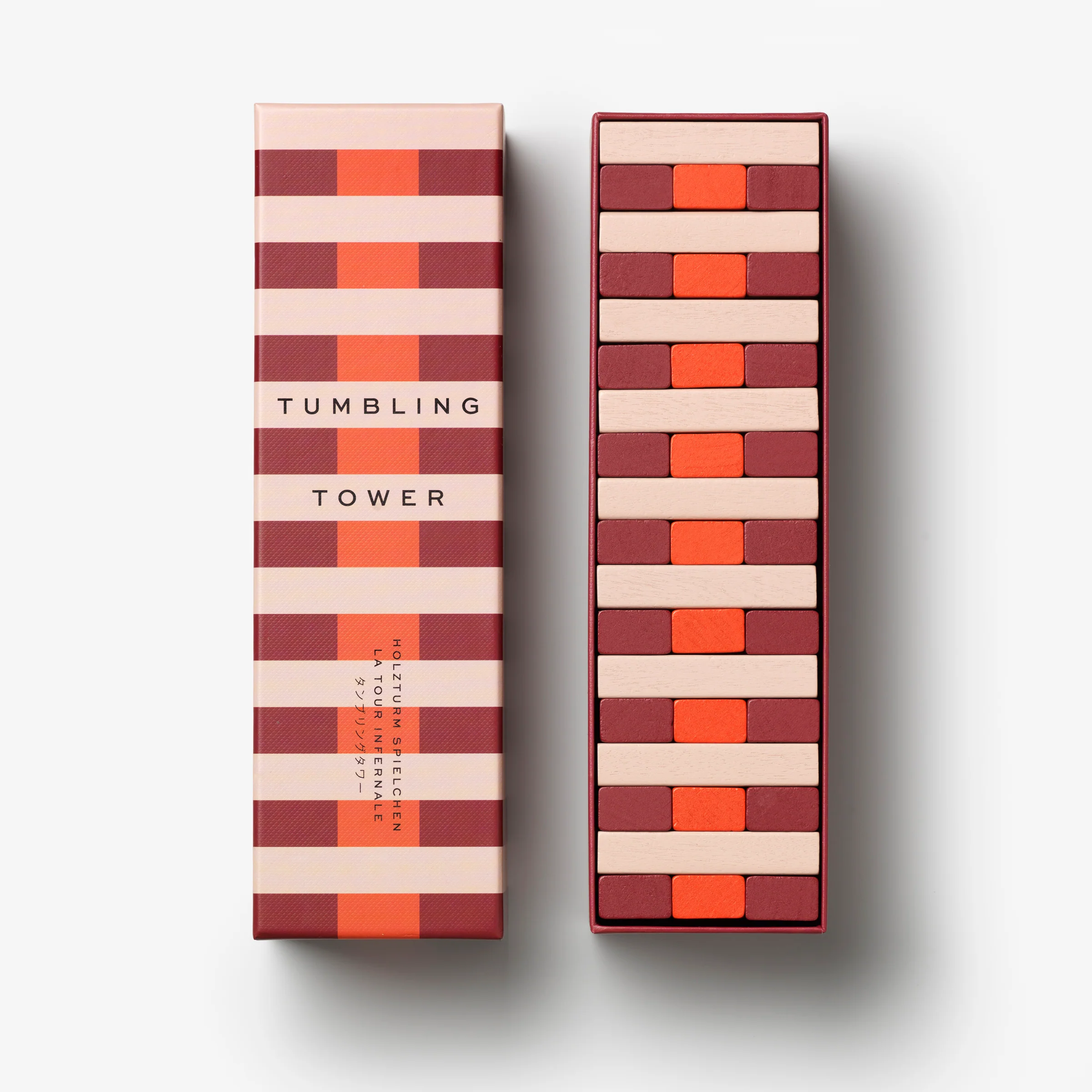 Red Tumbling Tower Game - Image 4