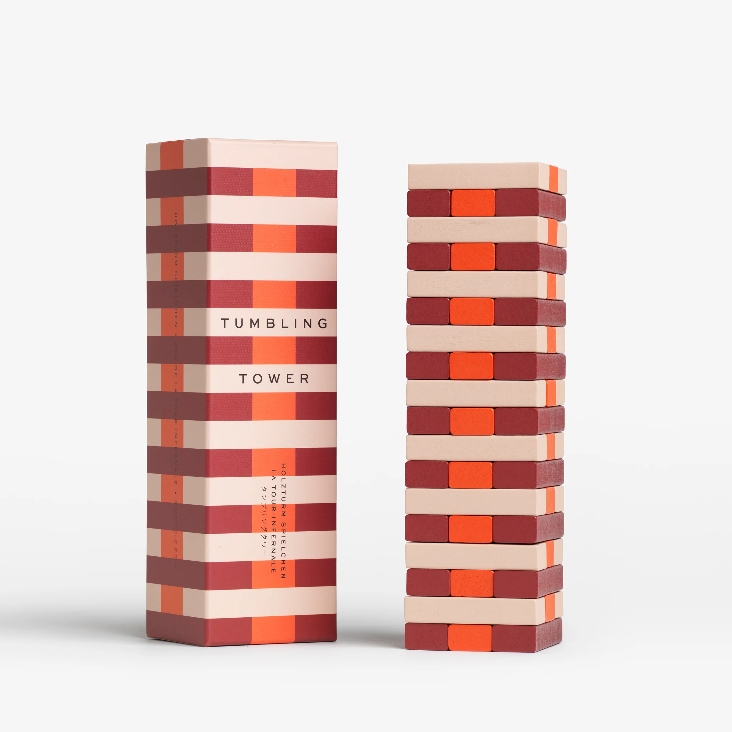 Red Tumbling Tower Game - Image 5