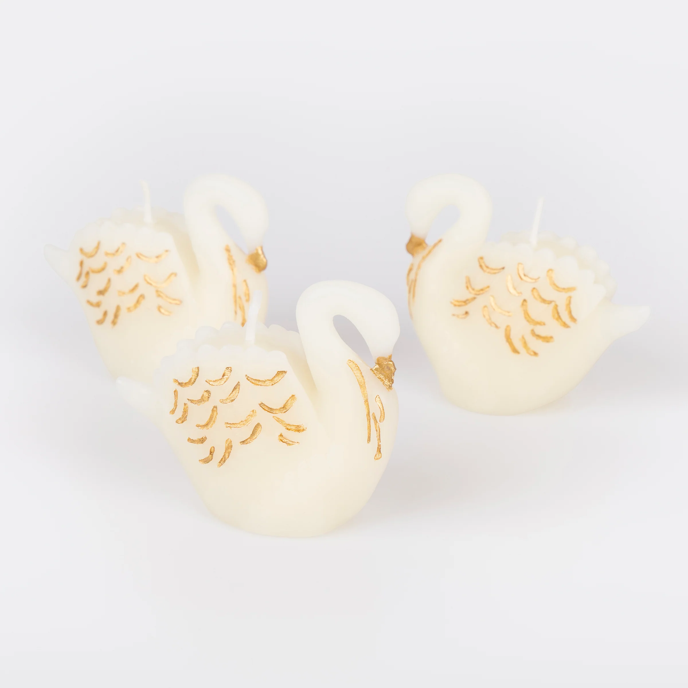 Swan Candles, Set of 3