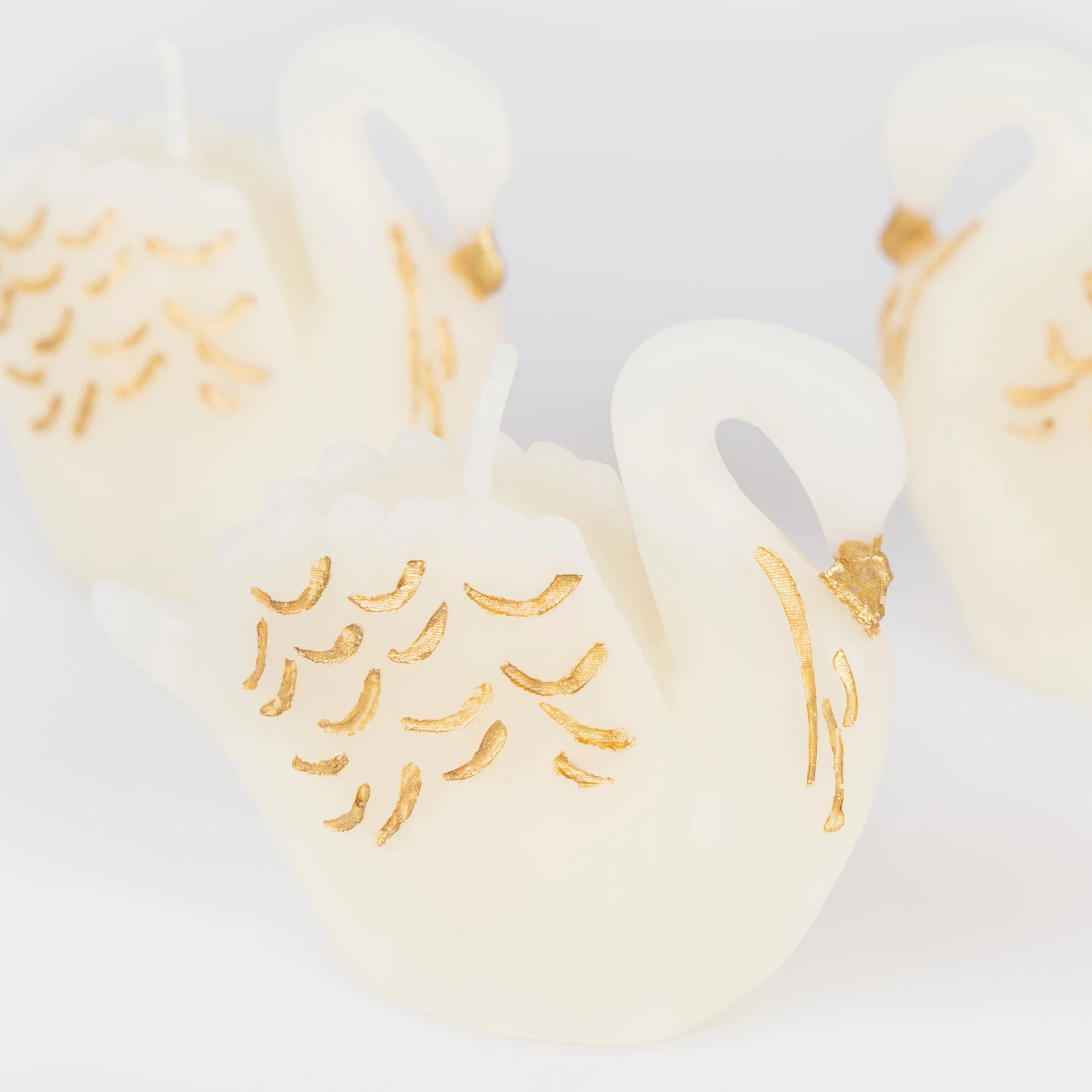 Swan Candles, Set of 3 - Image 3