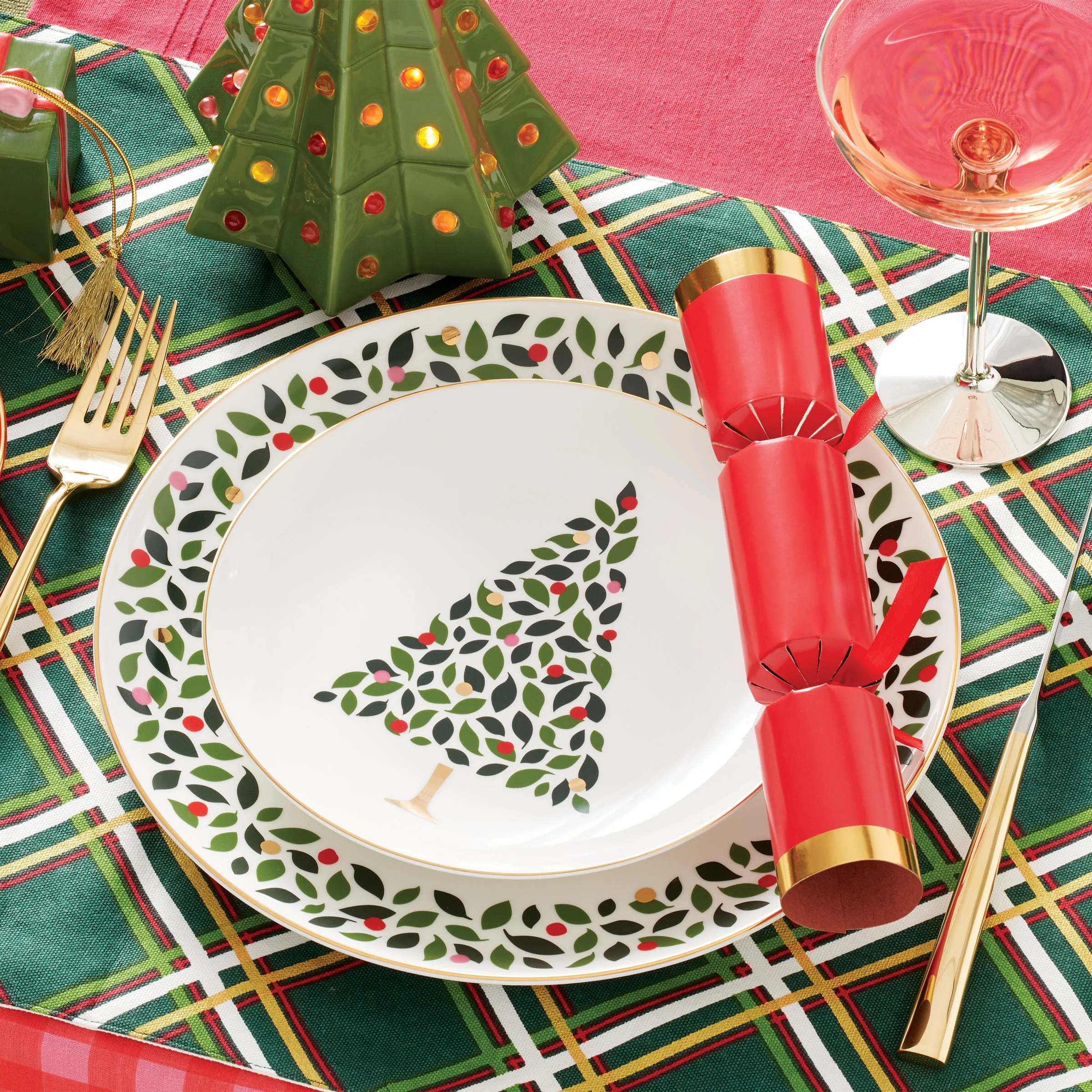 Evergreen Dinner Plates, Set of 4 - Image 4