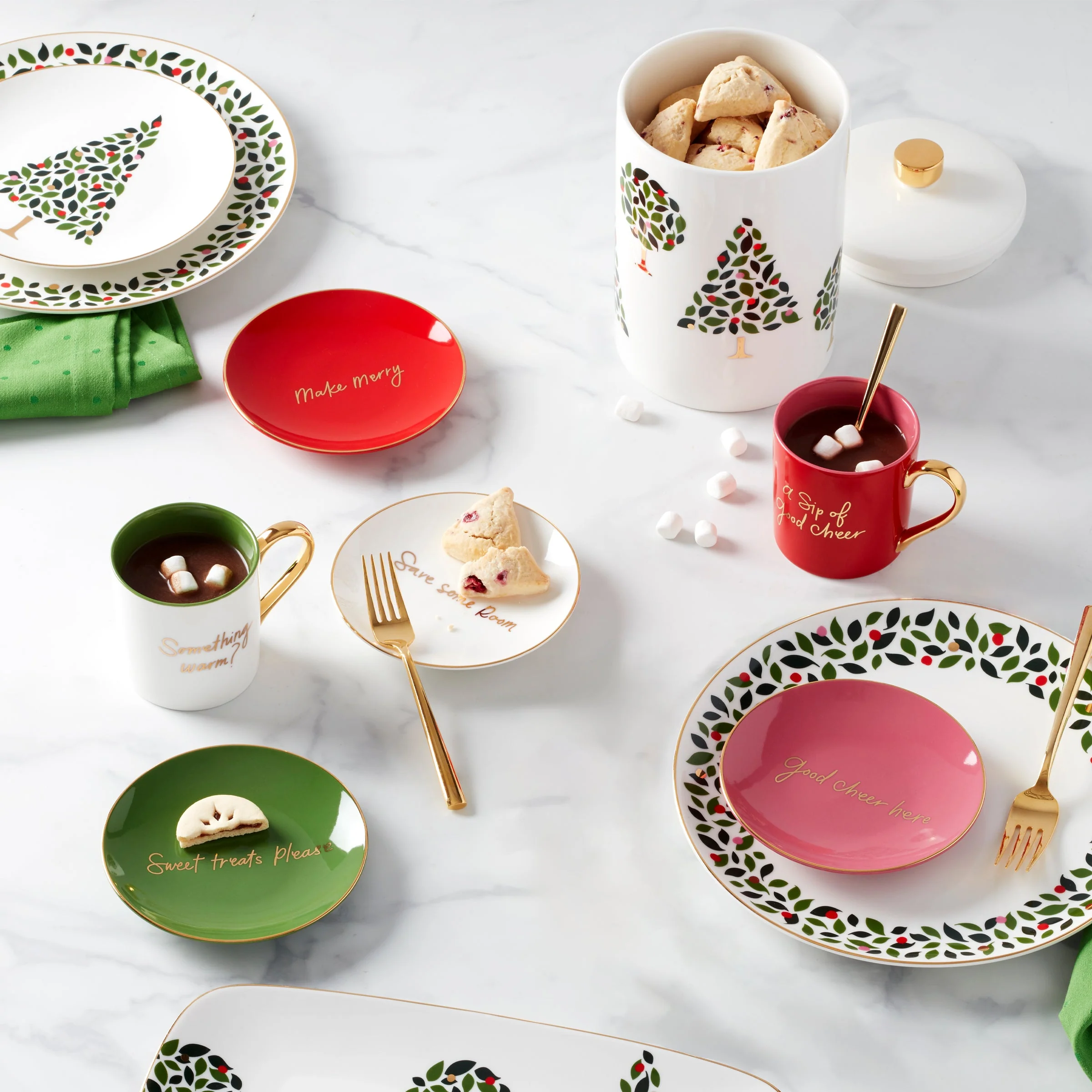 Evergreen Dinner Plates, Set of 4 - Image 3