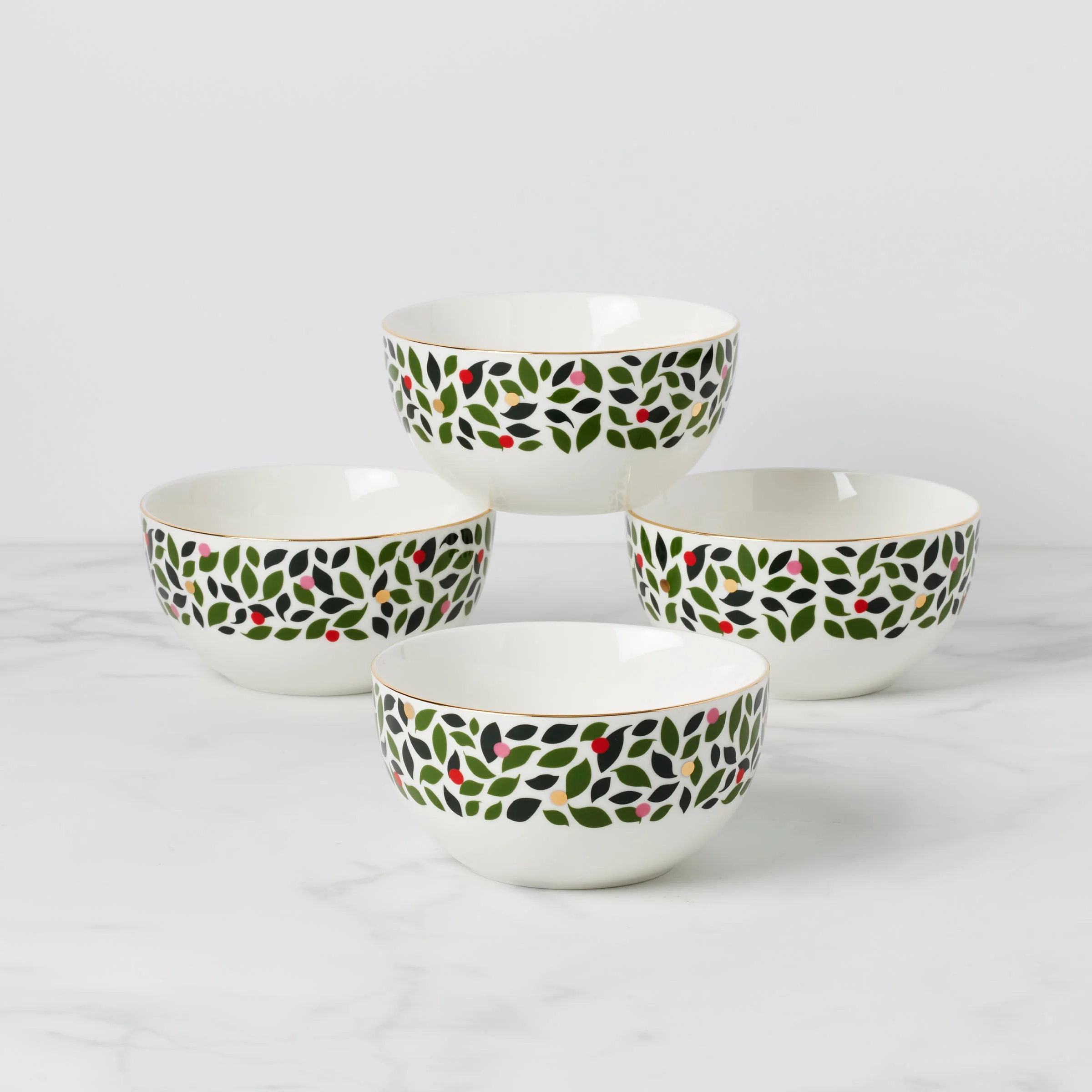 Evergreen Cereal Bowls, Set of 4