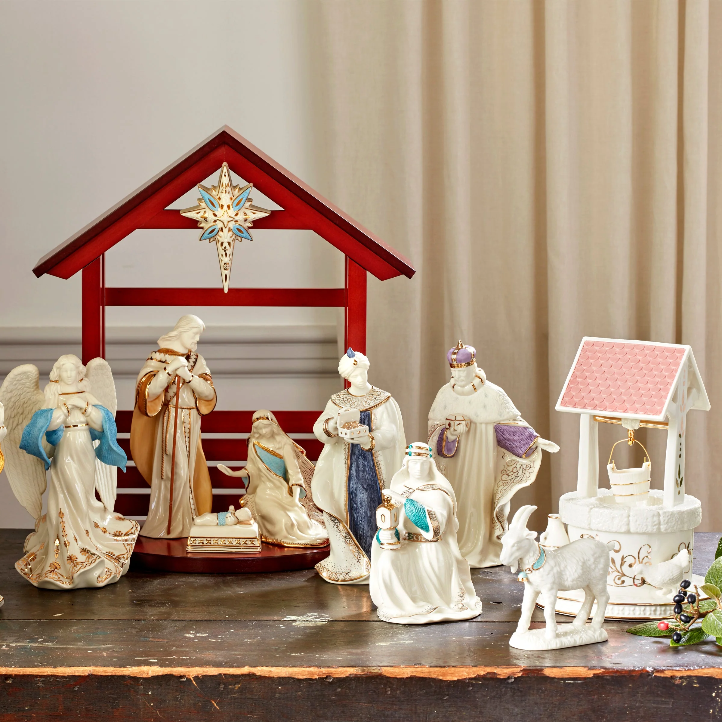 First Blessing Nativity Town Water Well Figurine - Image 4