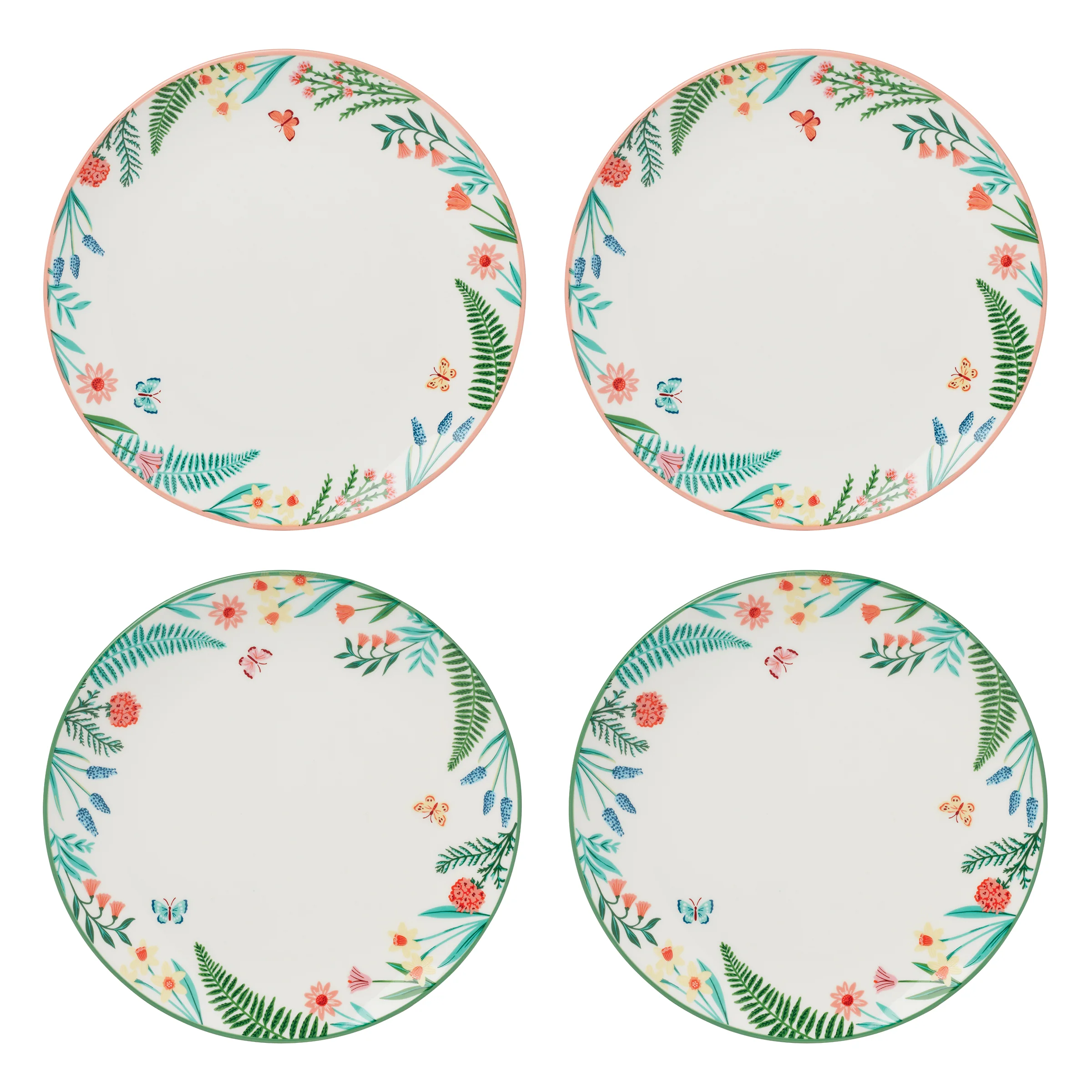 First Blooms Accent Plates, Set of 4