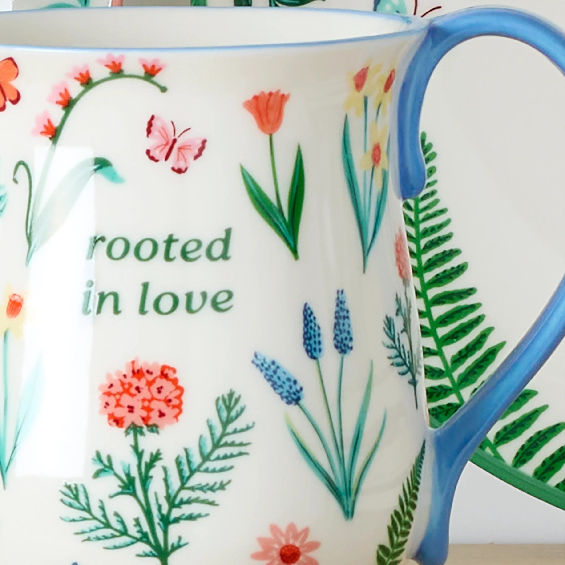First Blooms Blue Mugs, Set of 2 - Image 4