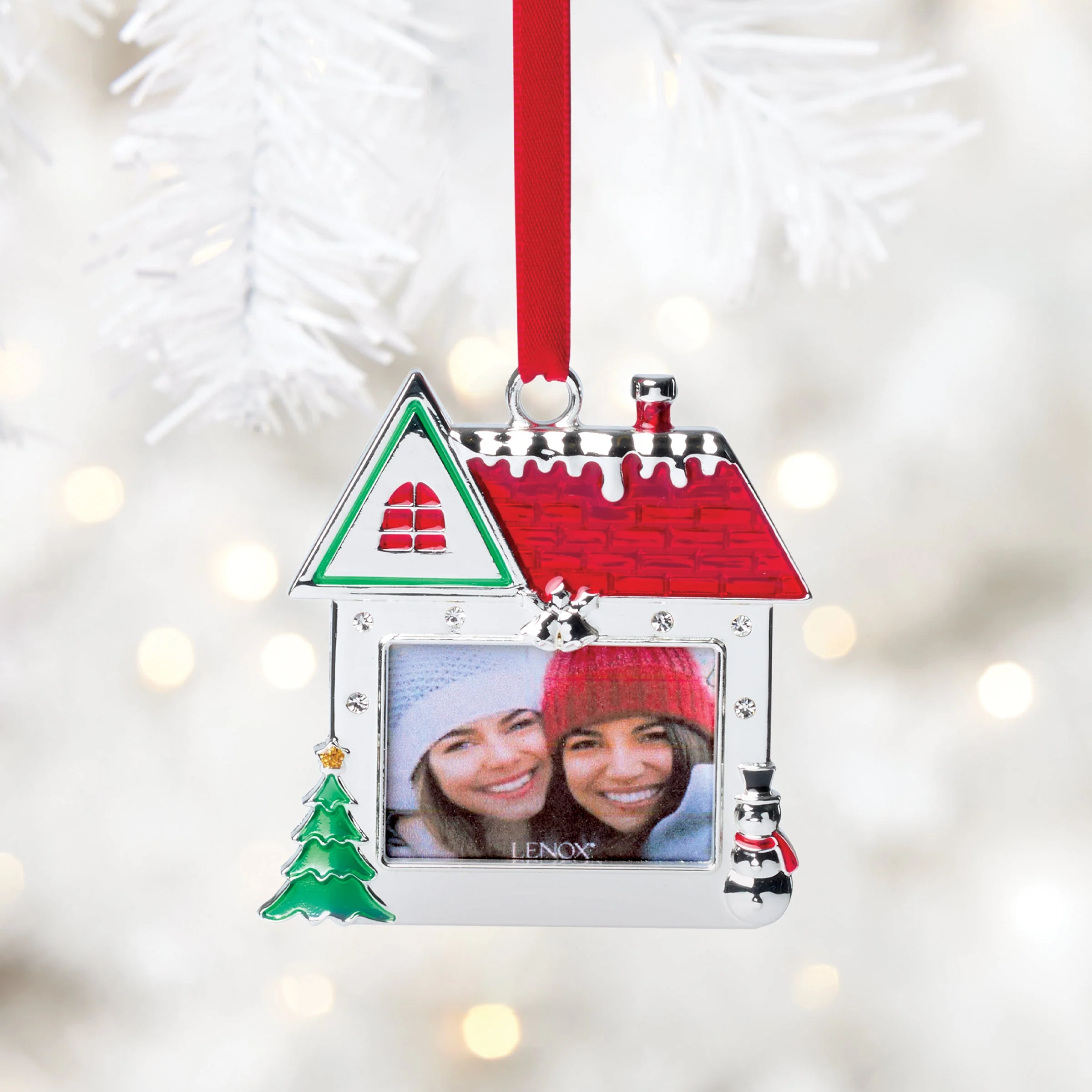 House Photo Frame Silverplate Ornament - Image 4