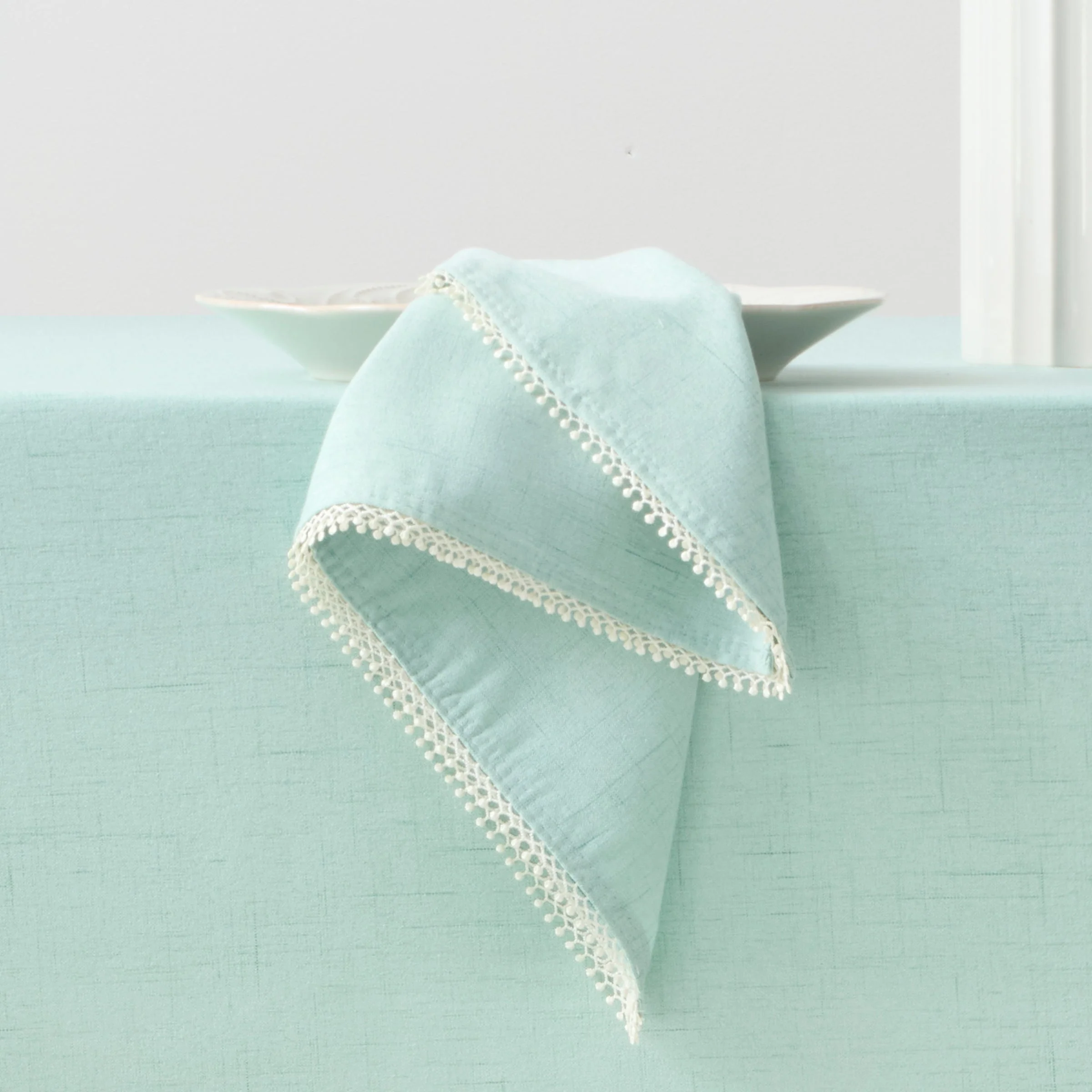 French Perle Ice Blue Napkin, Set of 2