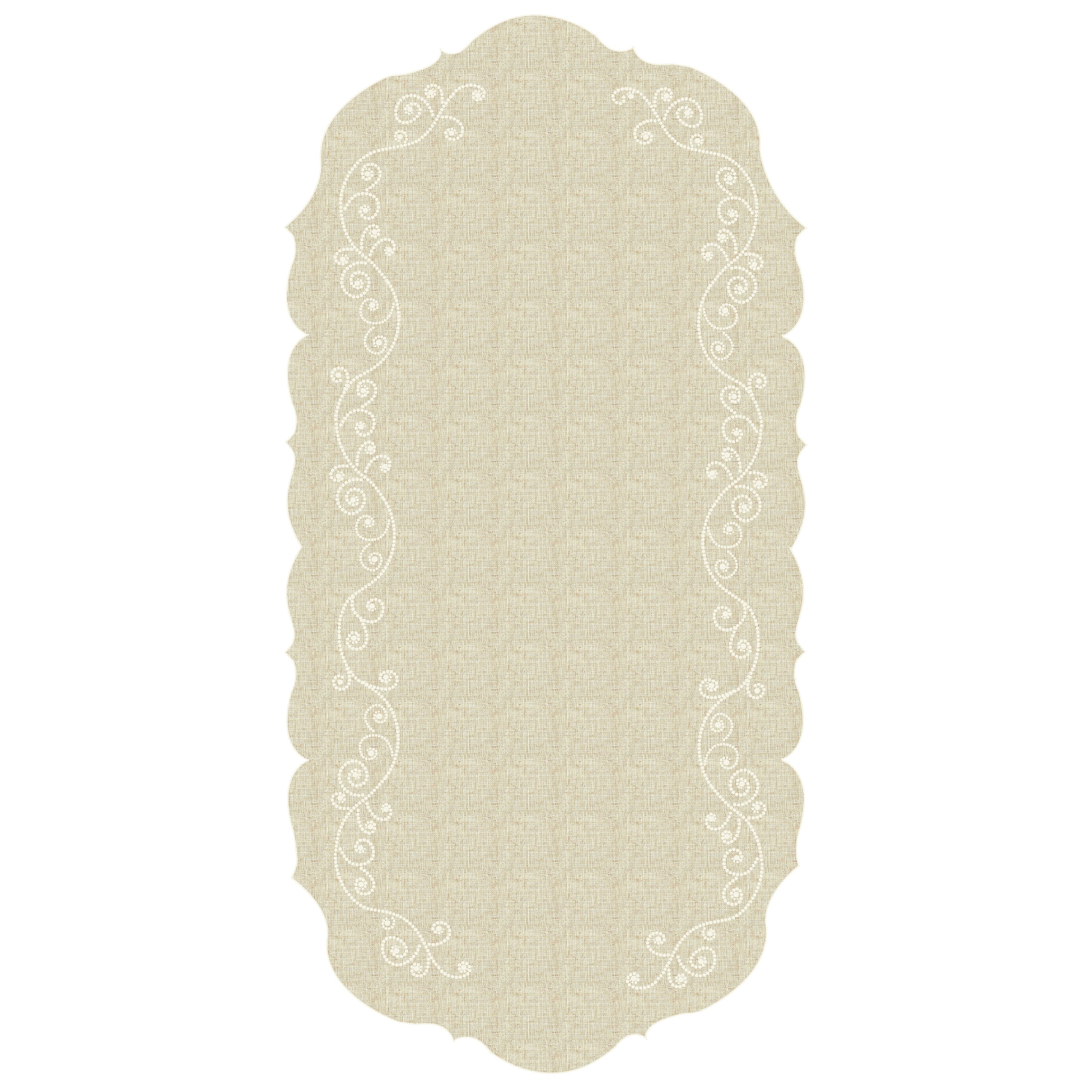 French Perle Linen Centerpiece Table Runner