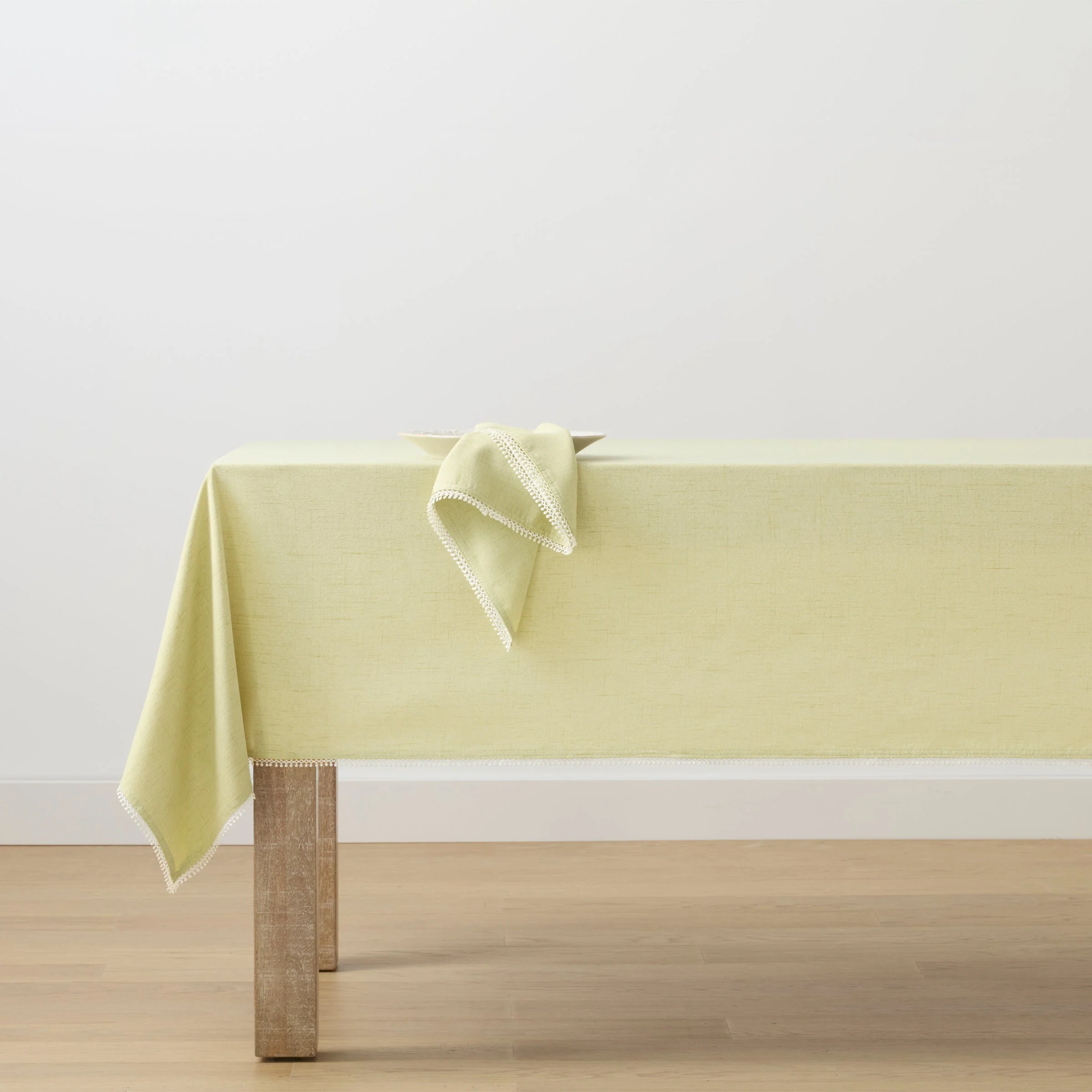French Perle Pistachio 60x120 Tablecloth - Image 2
