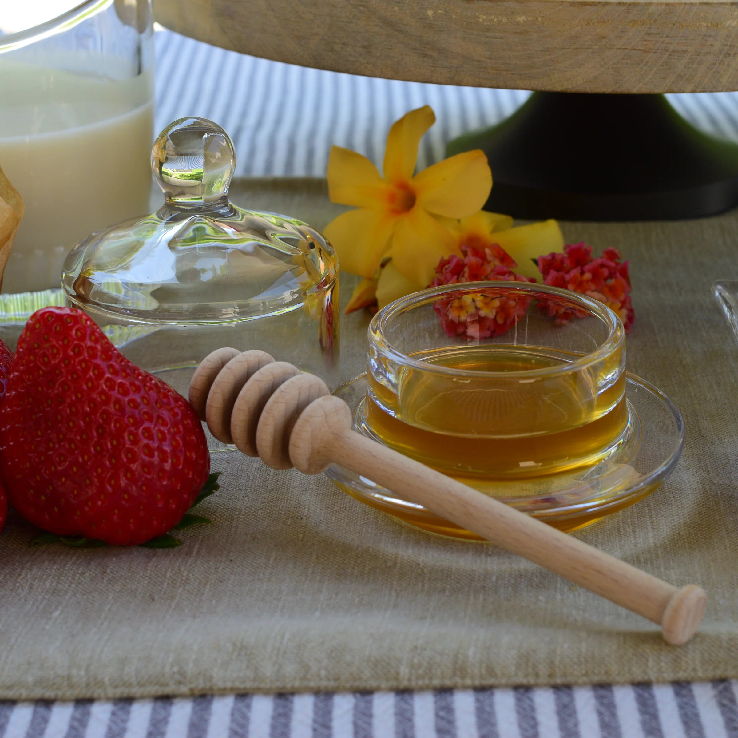 Glass Cloche Condiment Dish, Round - Image 2