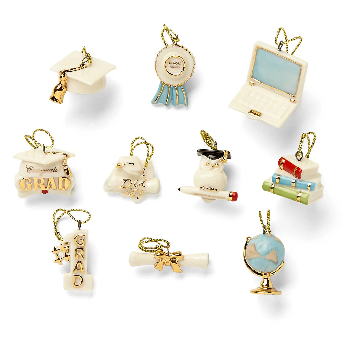 Graduation 10-Piece Mini Ornament Set - Image 3